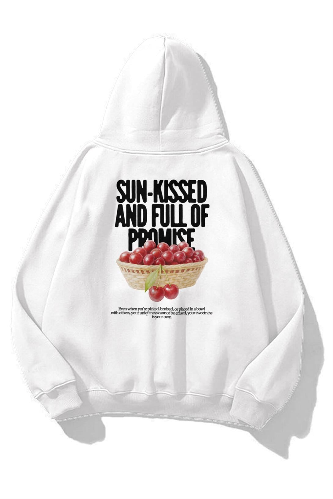 Unisex Sun Kissed Sweatshirt Beyaz