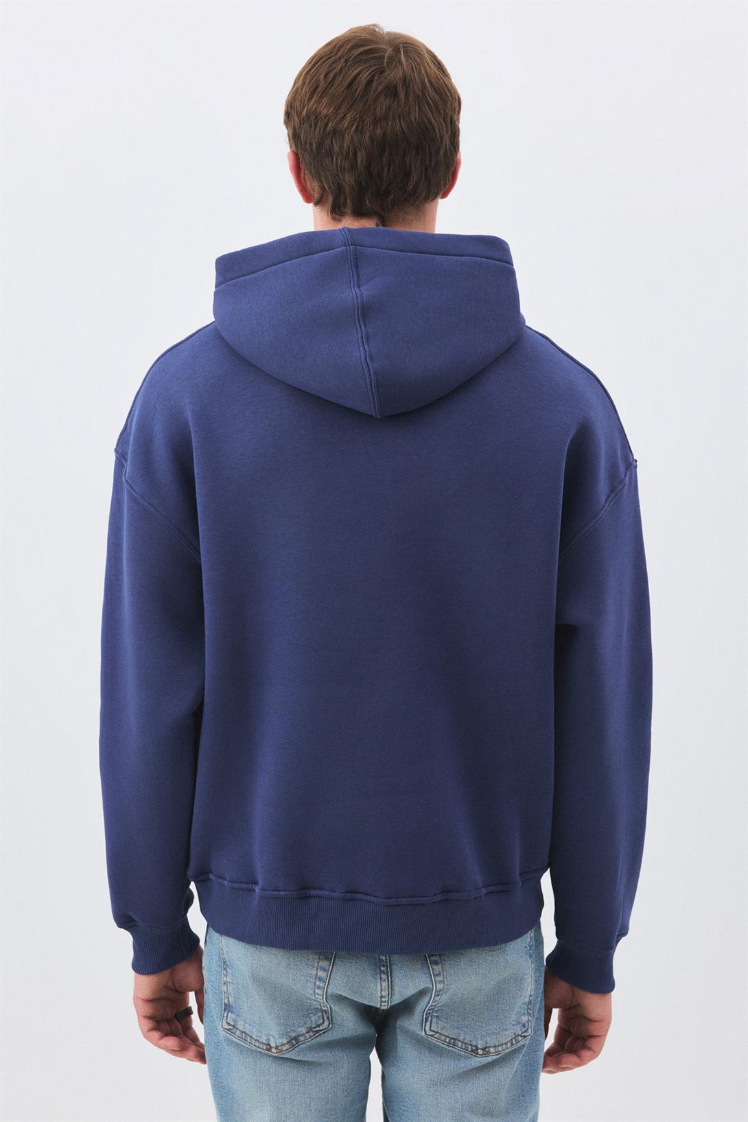 Unisex Teddy Horse Sweatshirt İndigo