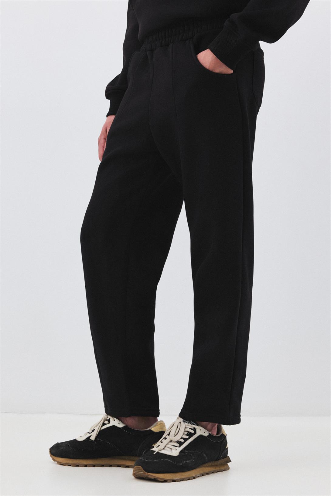 Erkek Premium Cep Detaylı Eşofman Altı Siyah 2033