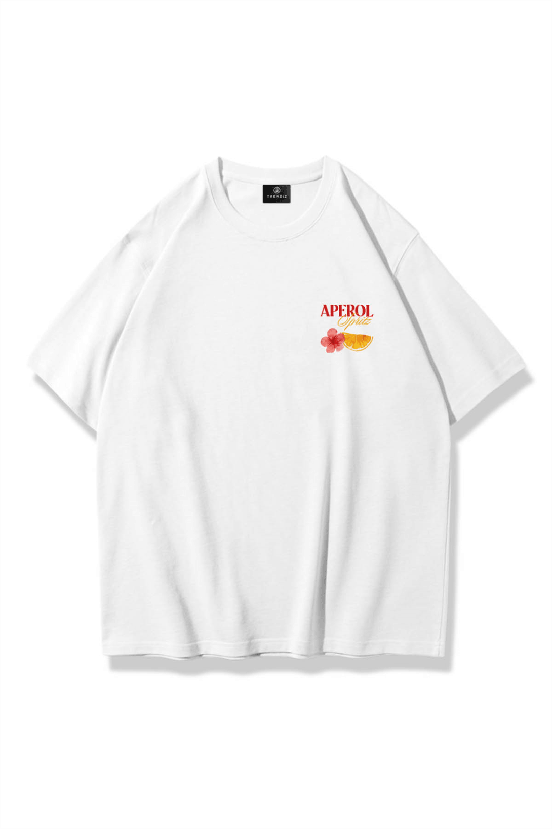 Kadın Flower Aperol Spritz Tshirt Beyaz