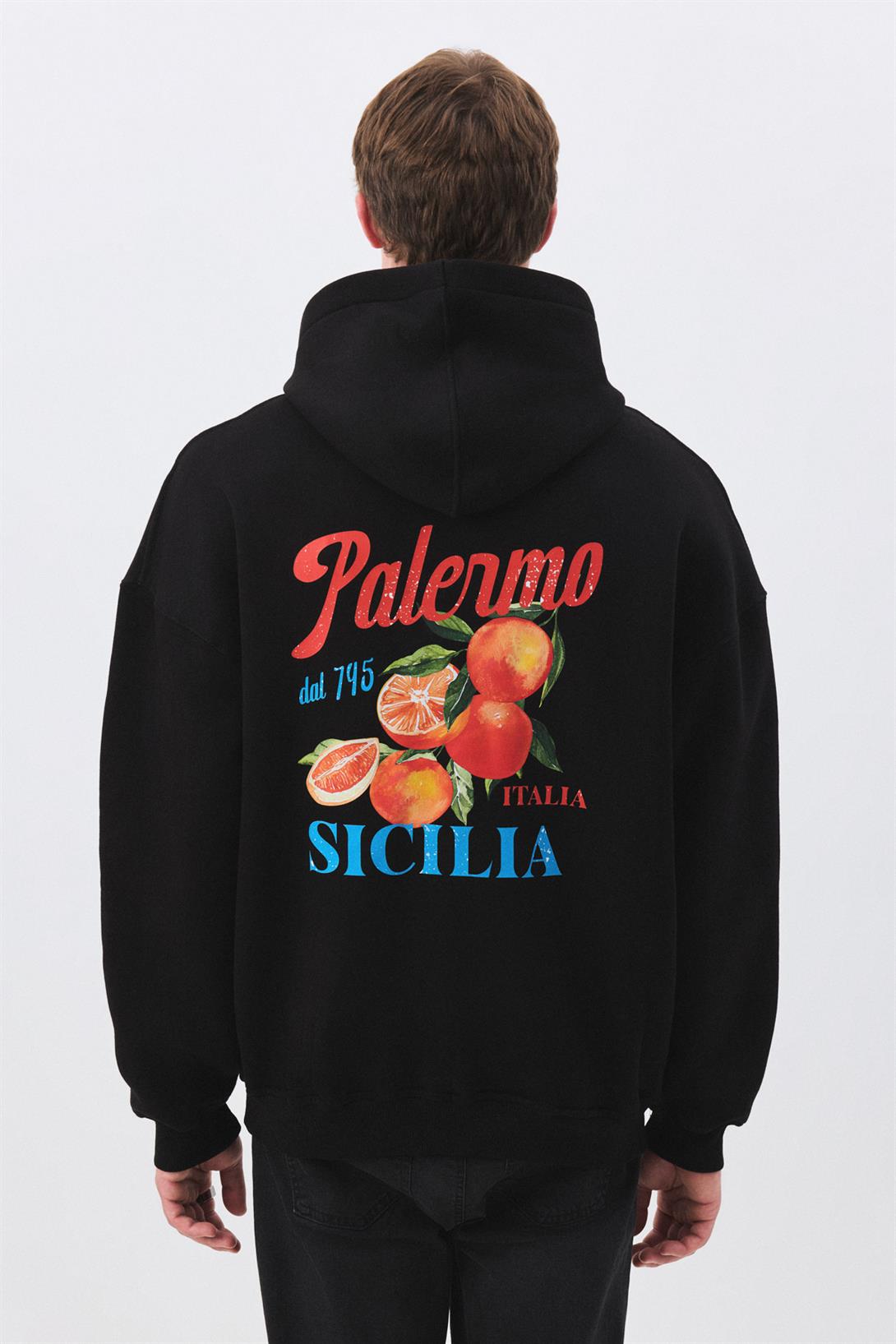 Kadın Palermo Sicilia Sweatshirt Siyah