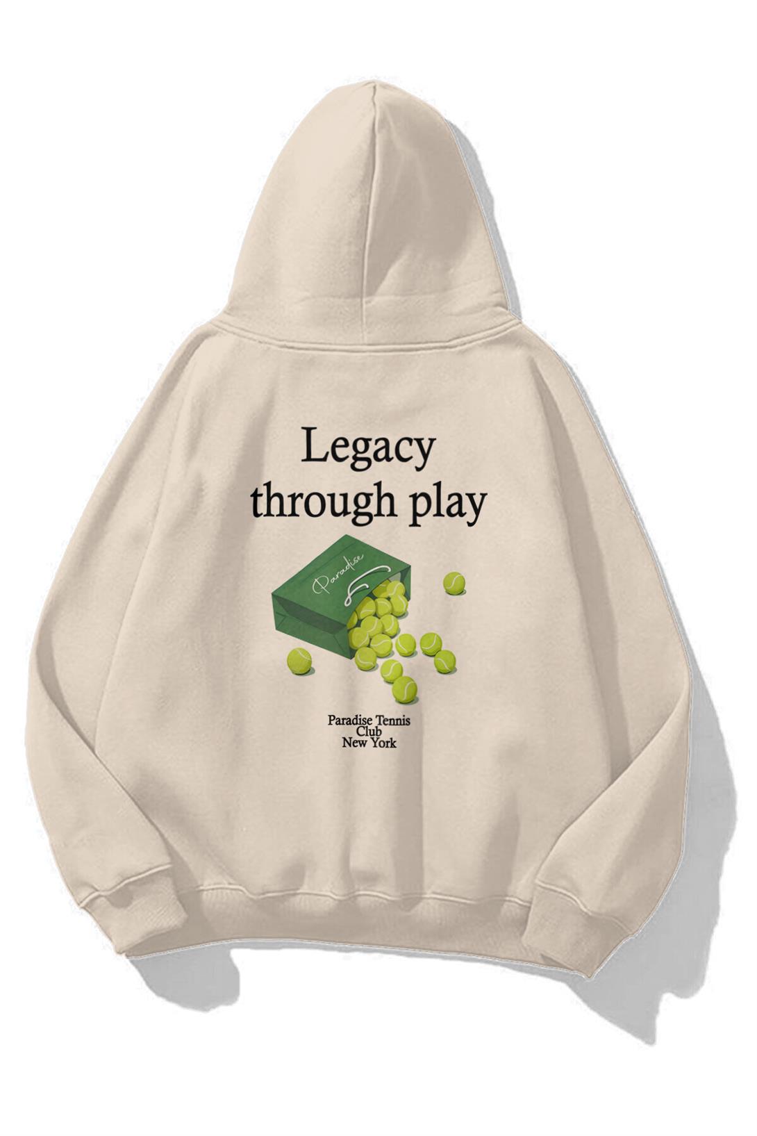 Unisex Legacy Through Play Sweatshirt Taş