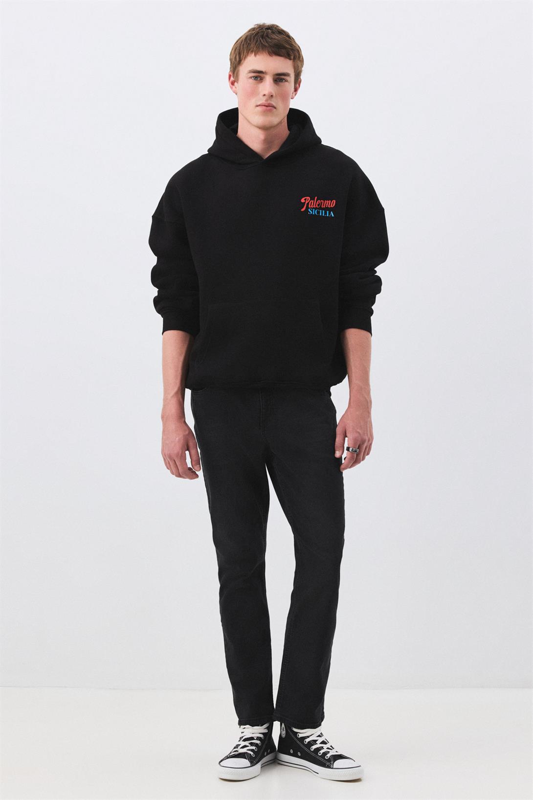 Kadın Palermo Sicilia Sweatshirt Siyah