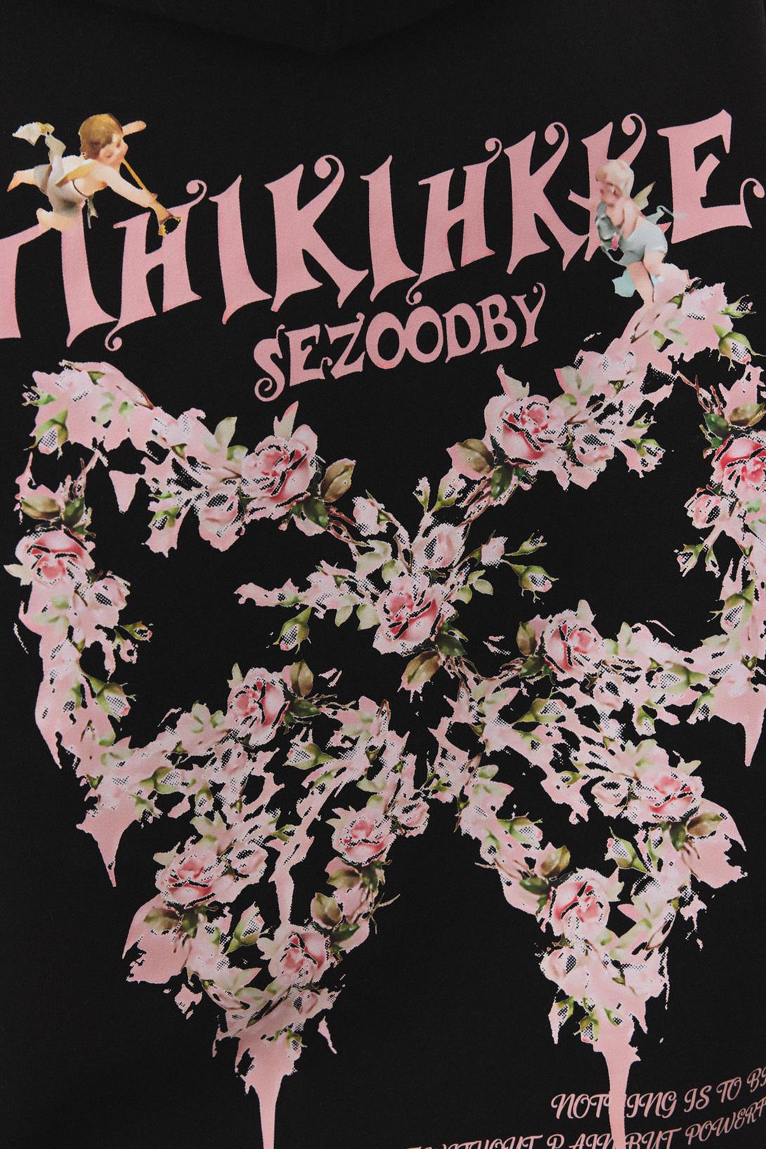 Kadın Tihikihkke Sweatshirt Siyah