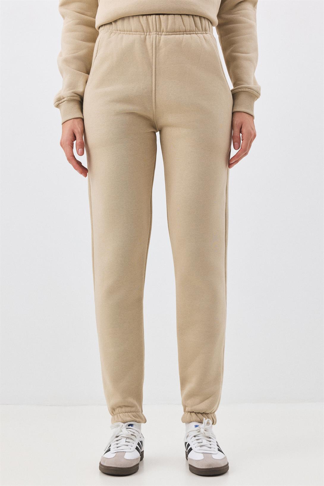 Kadın Premium Bisiklet Yaka Eşofman Takımı Taş 2031