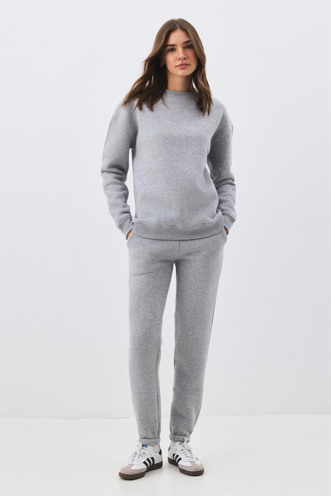 Kadın Premium Bisiklet Yaka Eşofman Takımı Grimelanj 2031