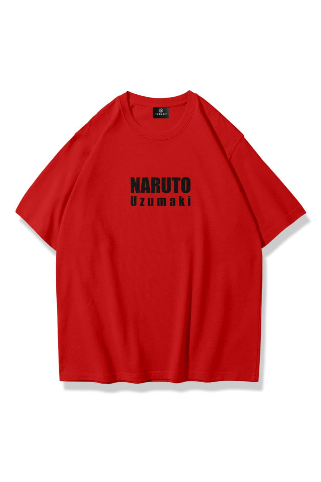 Unisex Naruto Uzumaki Tshirt Kırmızı