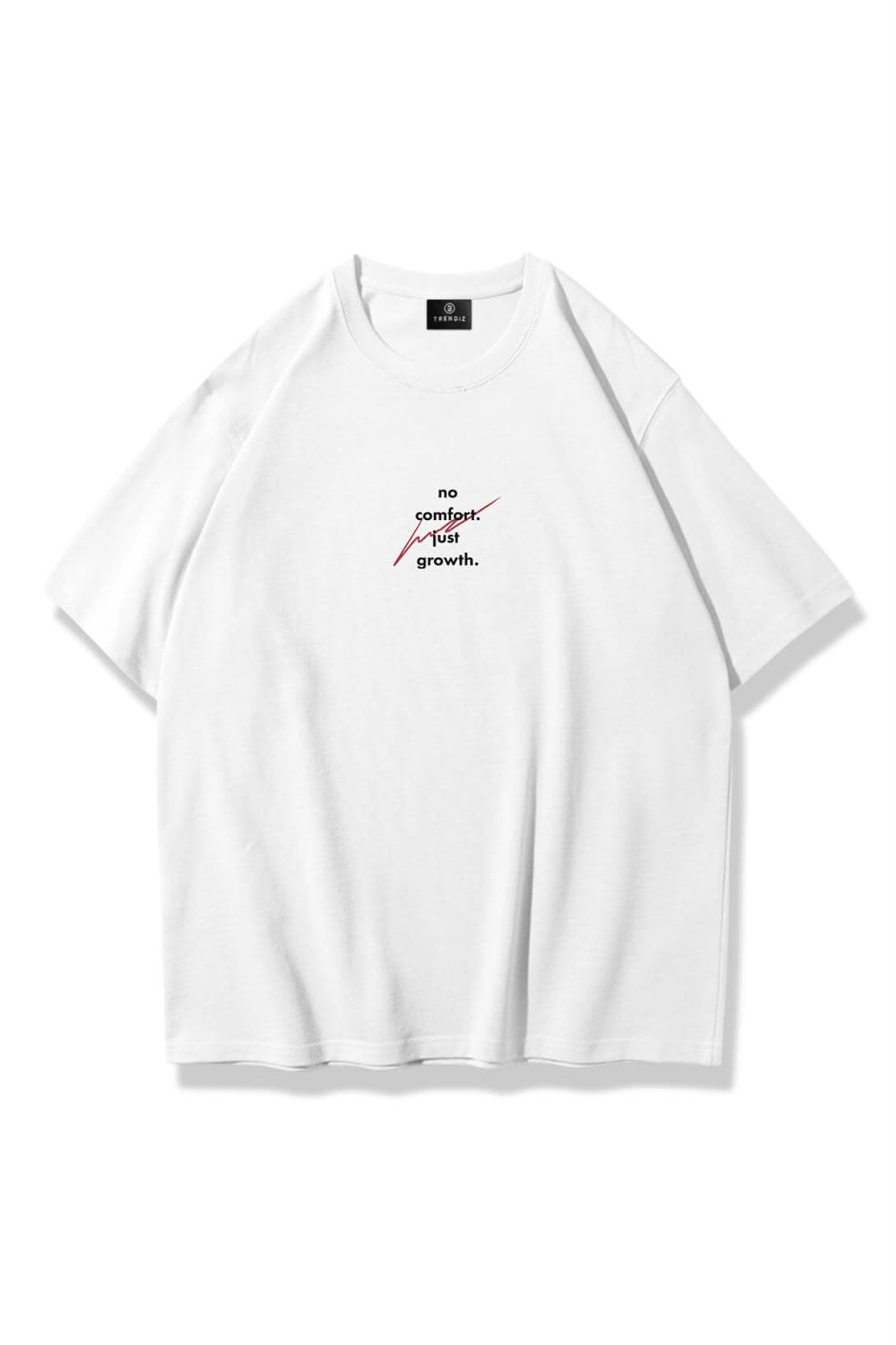 Unisex No Comfort Tshirt Beyaz
