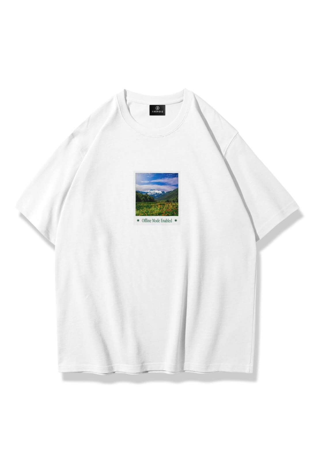 Unisex Offline Mode Enable Tshirt Beyaz