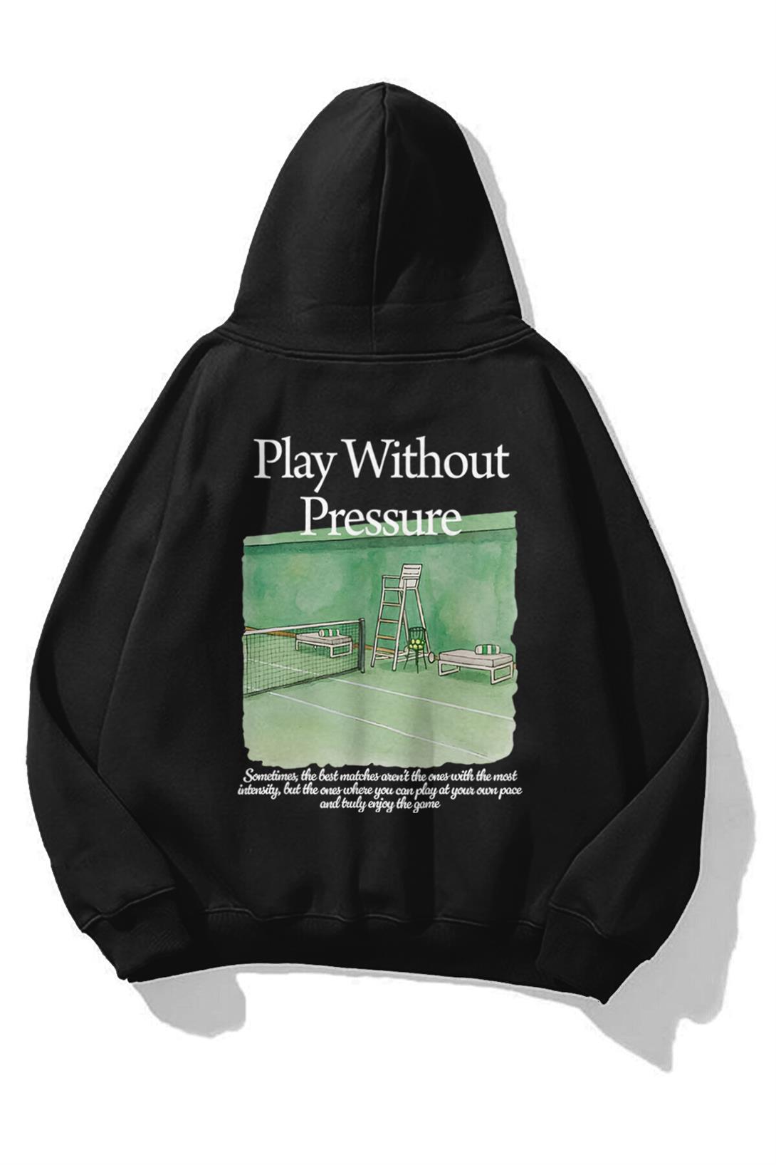 Unisex Play Without Pressure Sweatshirt Siyah