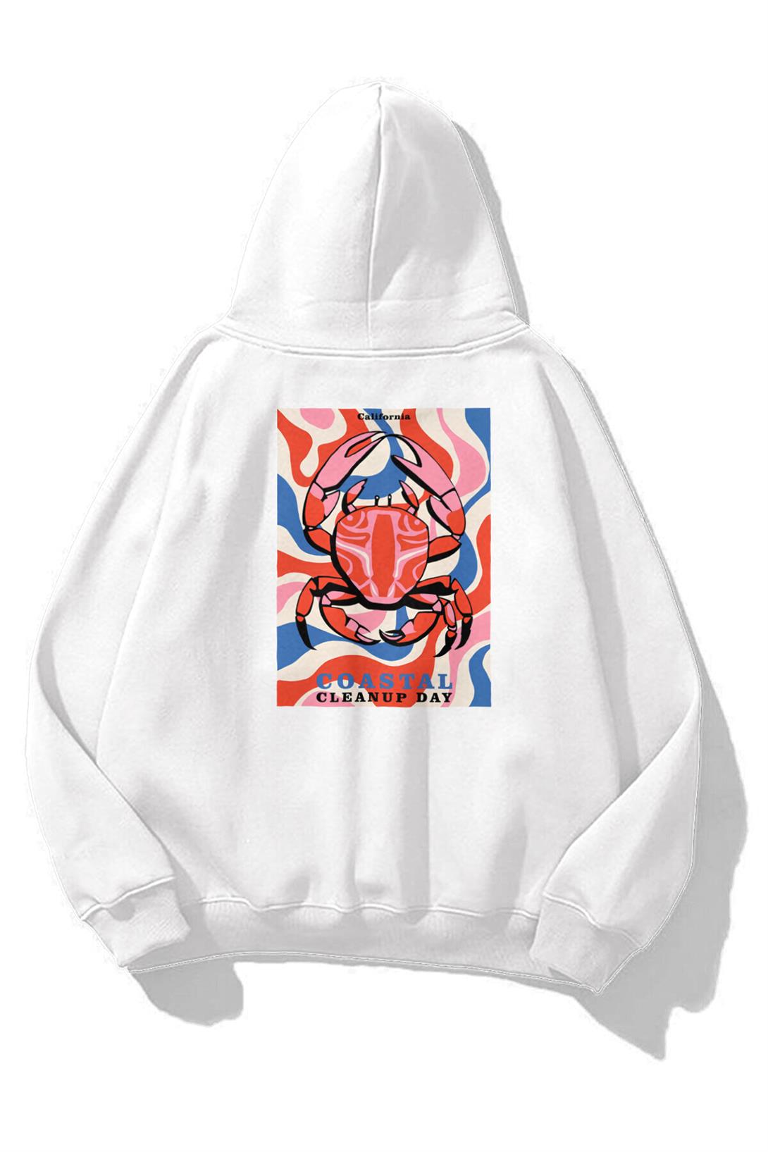 Unisex California Lobster Sweatshirt Beyaz