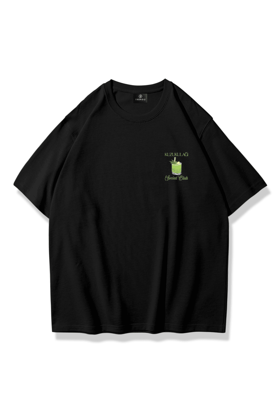 Unisex Kuzu Kulağı Tshirt Siyah