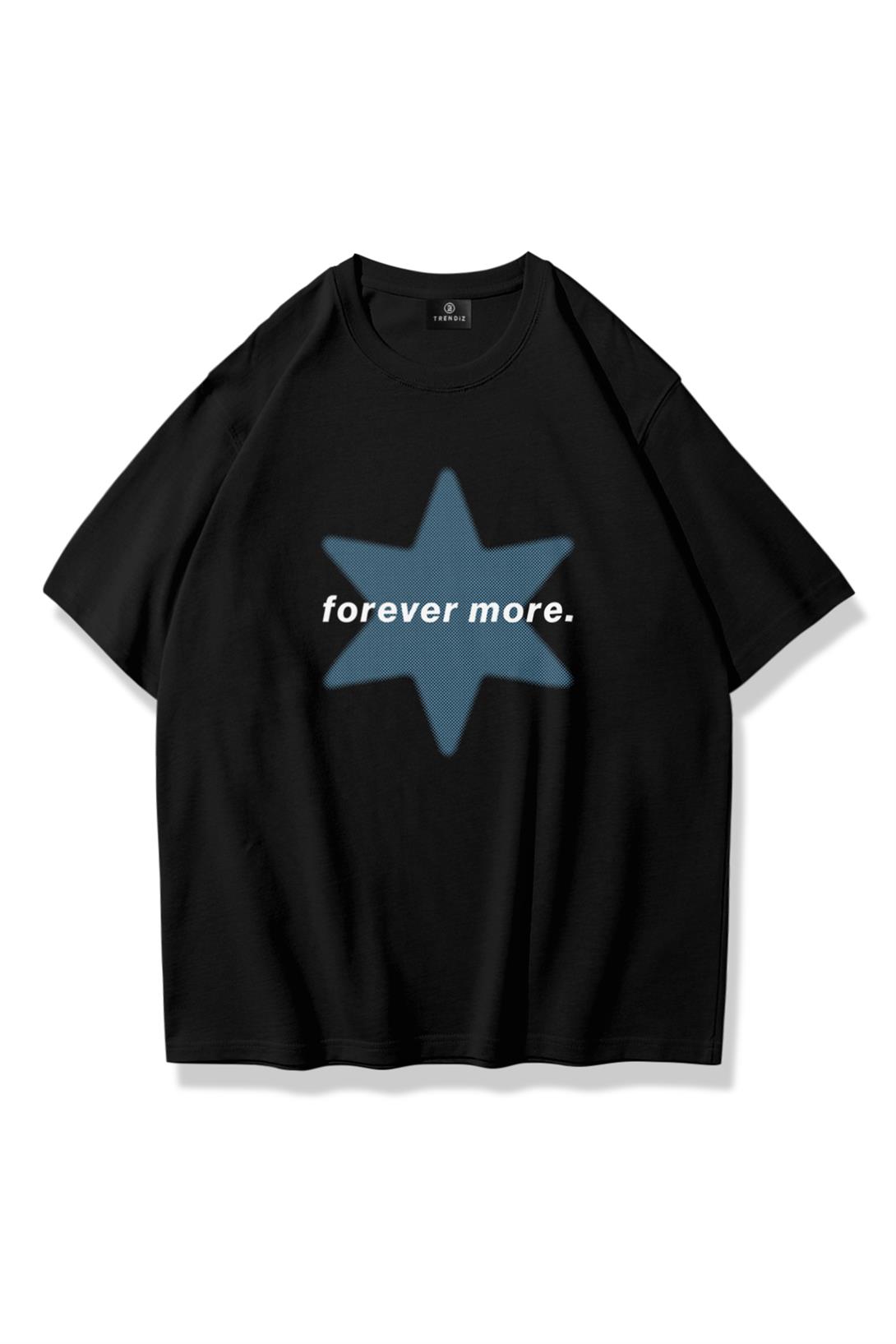 Unisex Forever More Tshirt Siyah