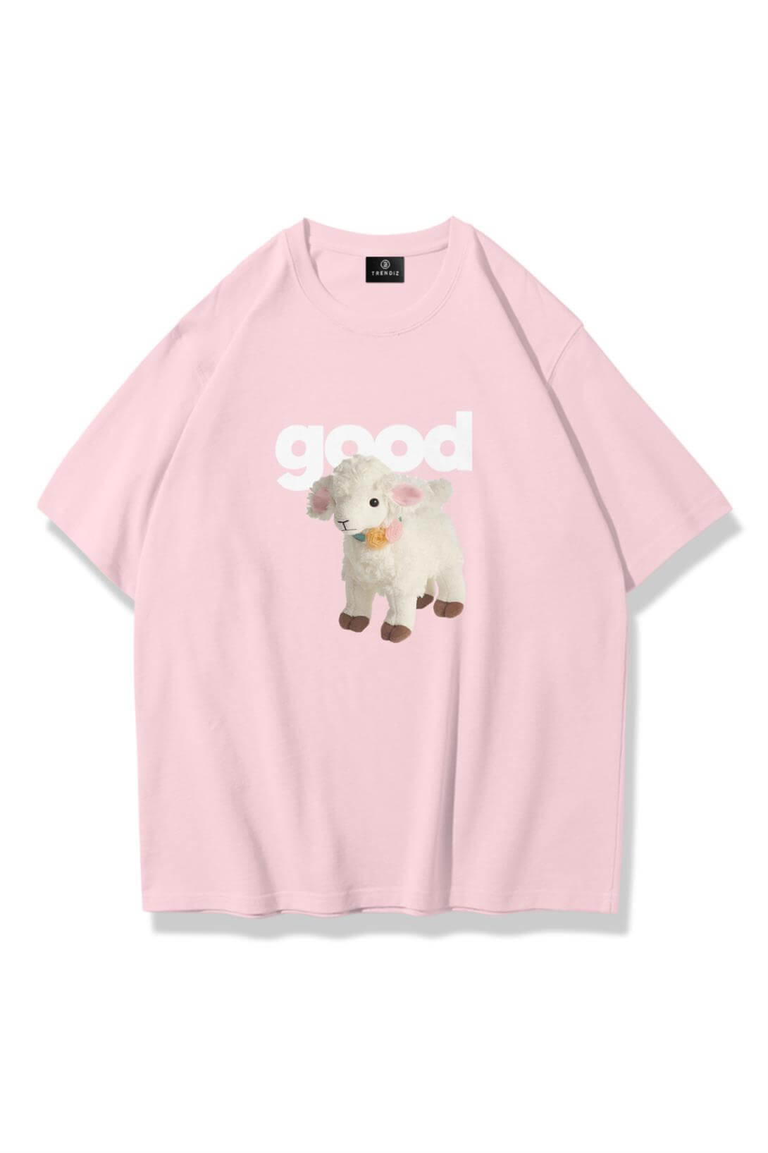 Unisex Good Tshirt Pembe