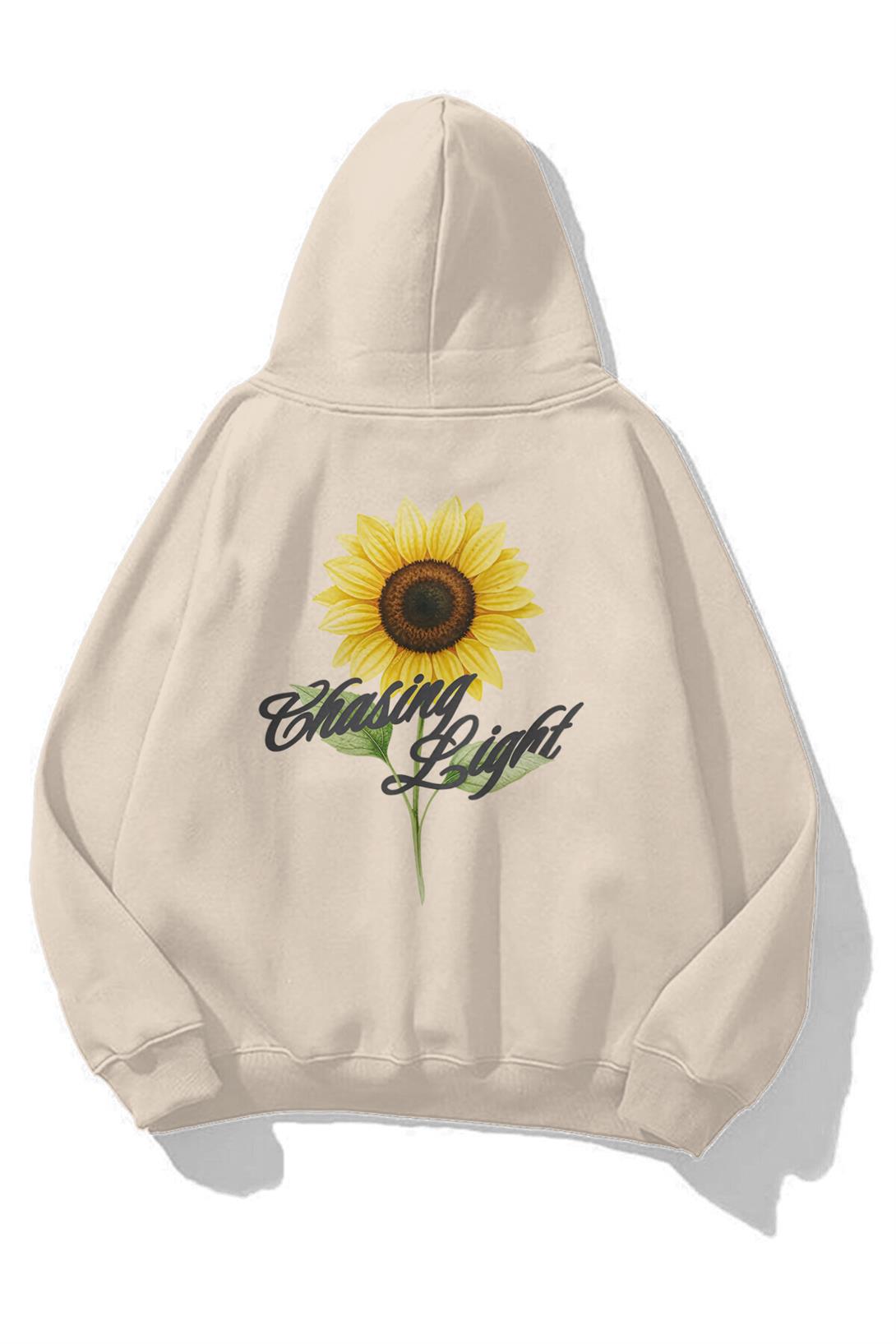 Unisex Chasing Light Sweatshirt Taş