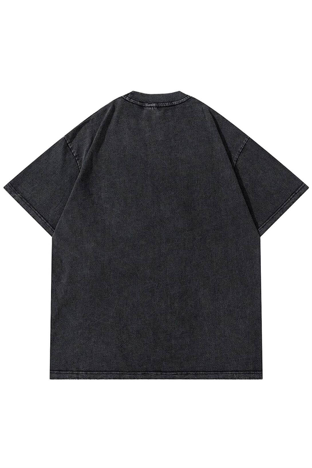 Unisex Thermal Vicinity Yıkamalı Tshirt Antrasit