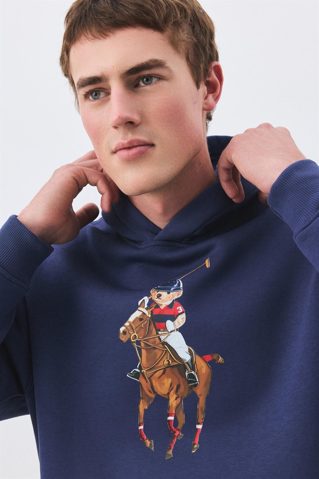Unisex Teddy Horse Sweatshirt İndigo