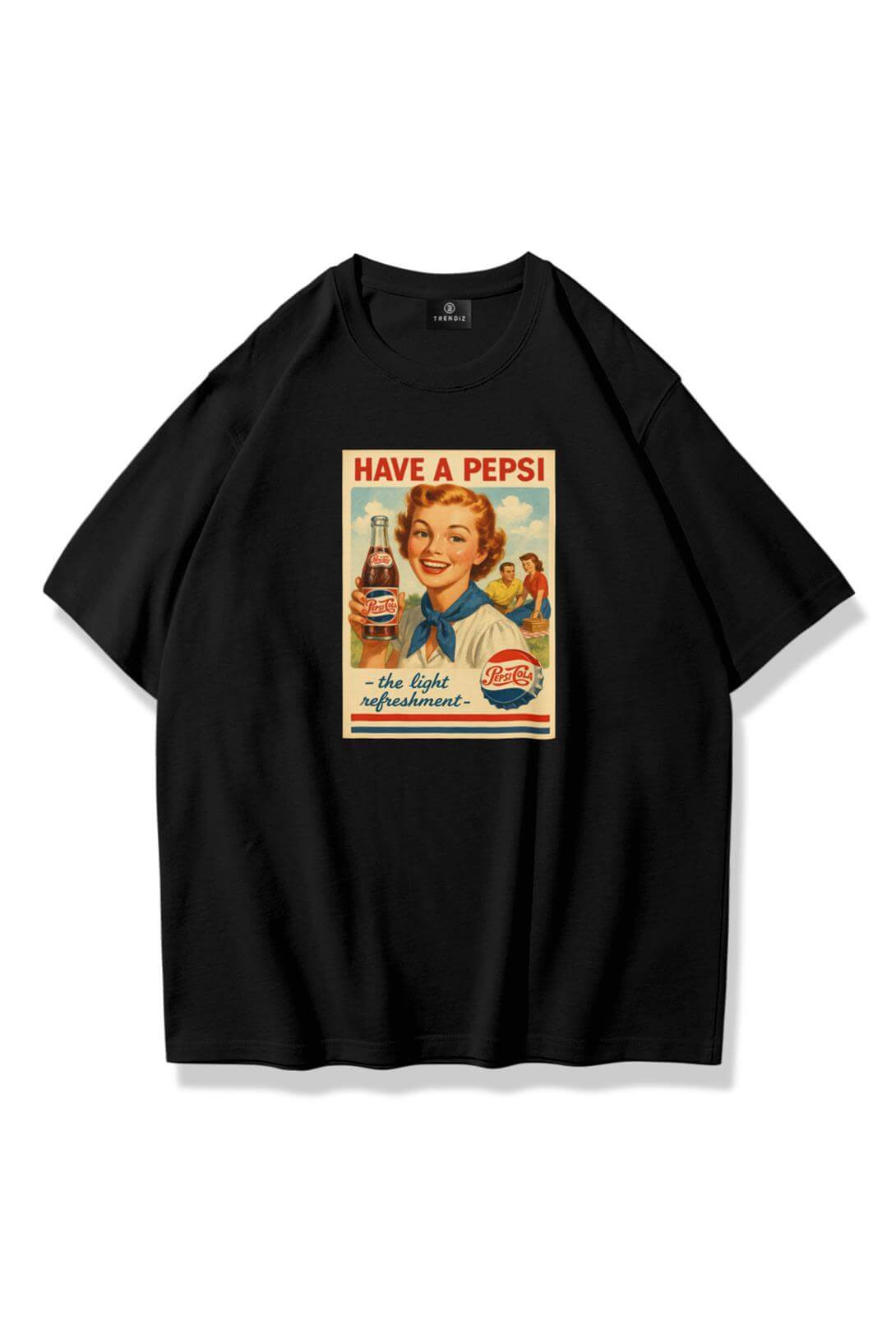 Unisex Have a Pepsi Tshirt Siyah