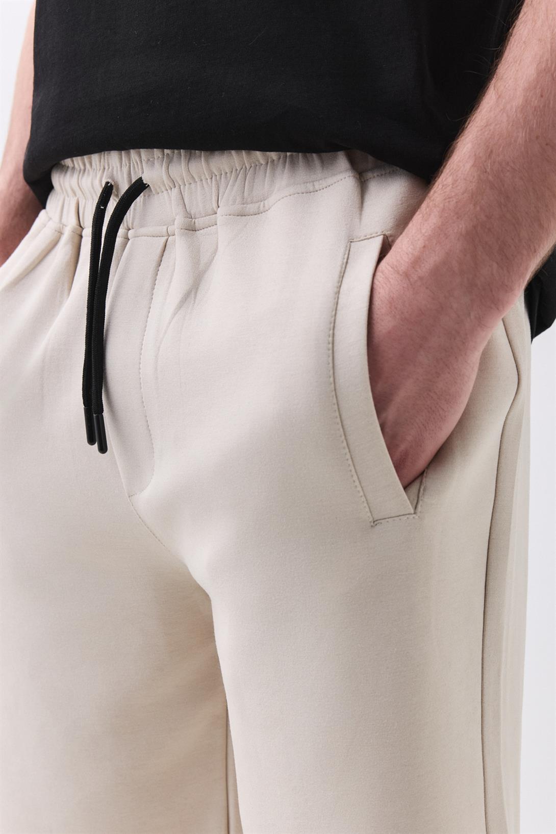 Unisex Comfort Şort Bej 3111