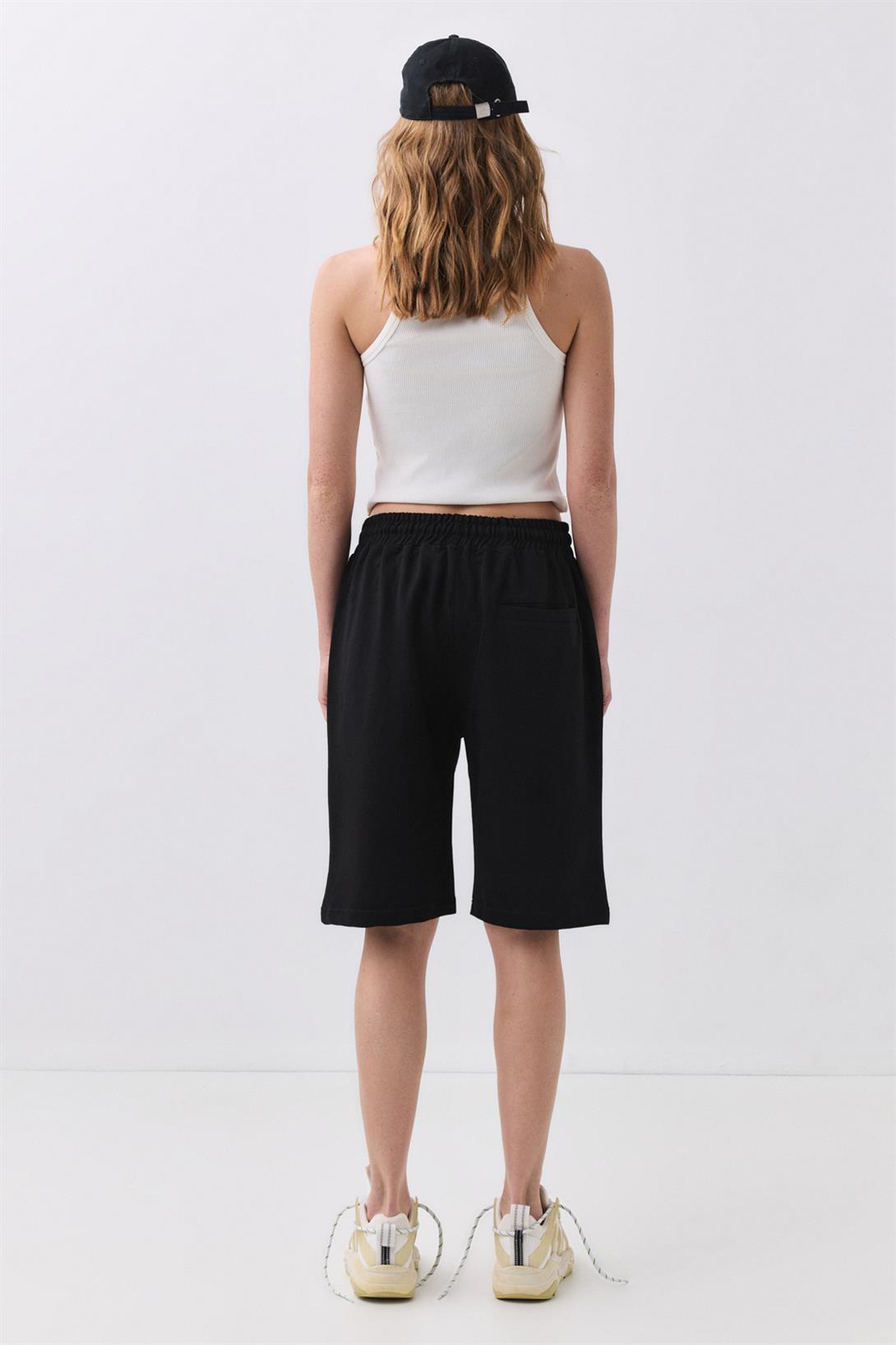Unisex Comfort Şort Siyah 3016