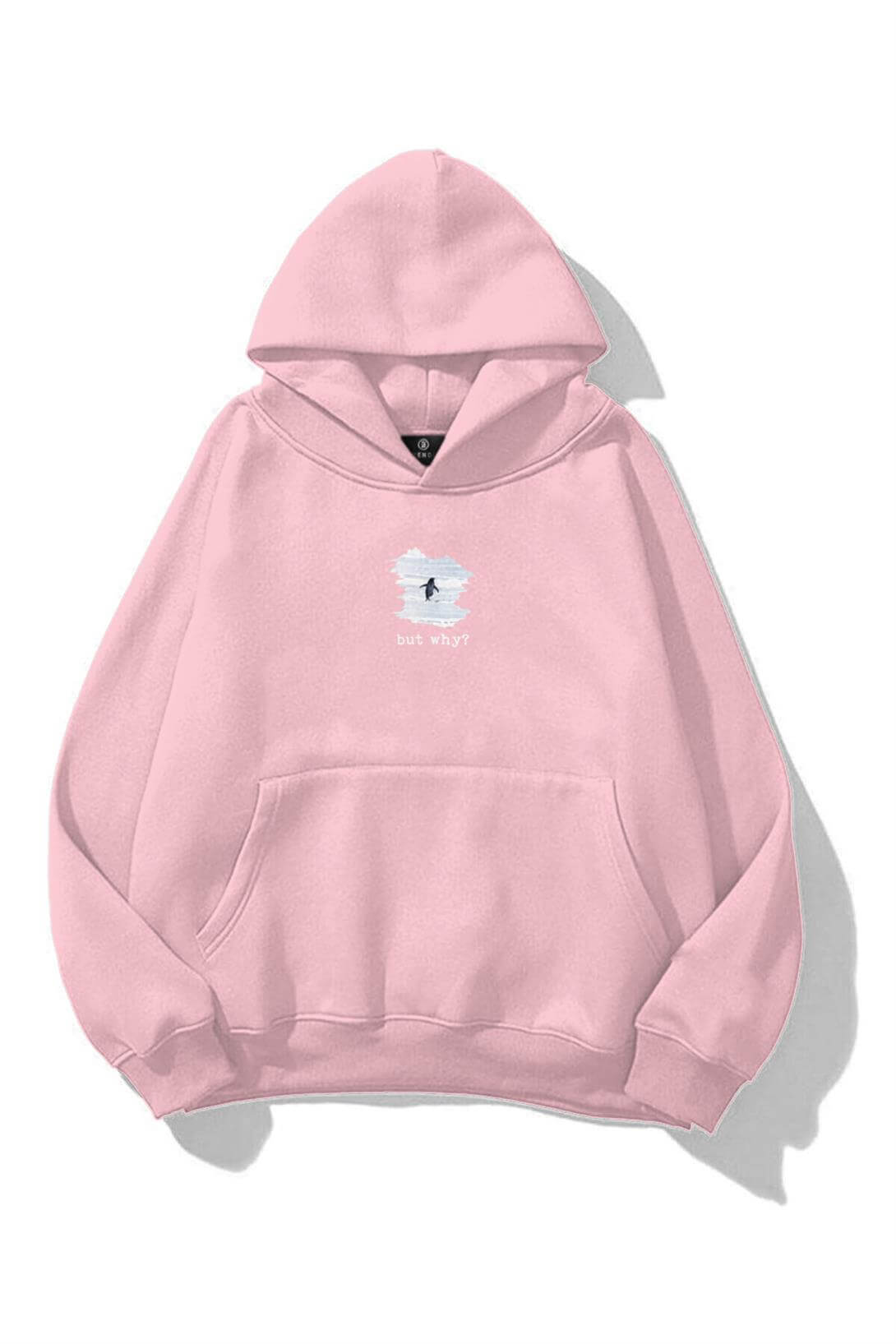 Unisex Lone Penguin Sweatshirt Pembe