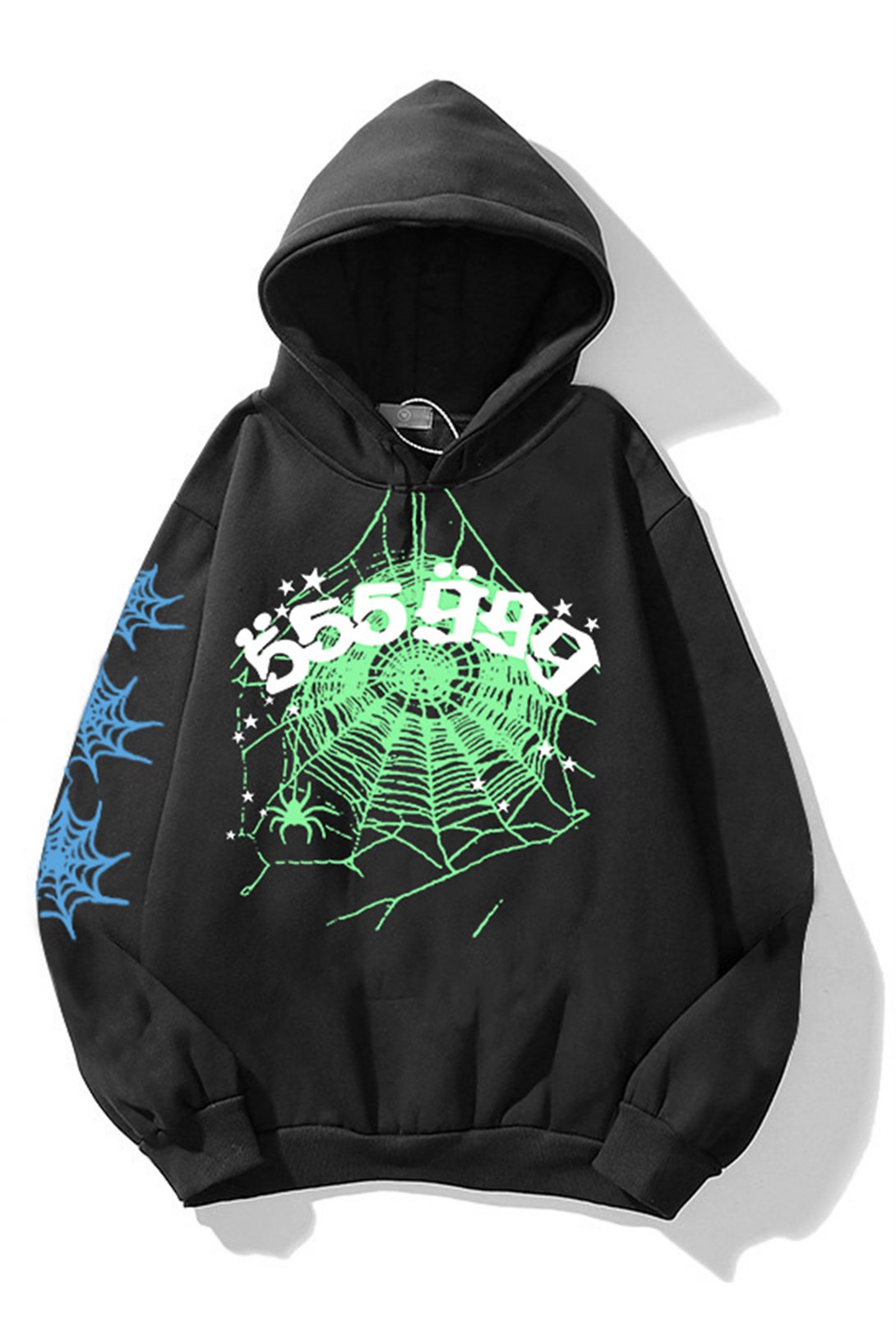 Trendiz 555 Spider Siyah Unisex Sweatshirt Hoodie