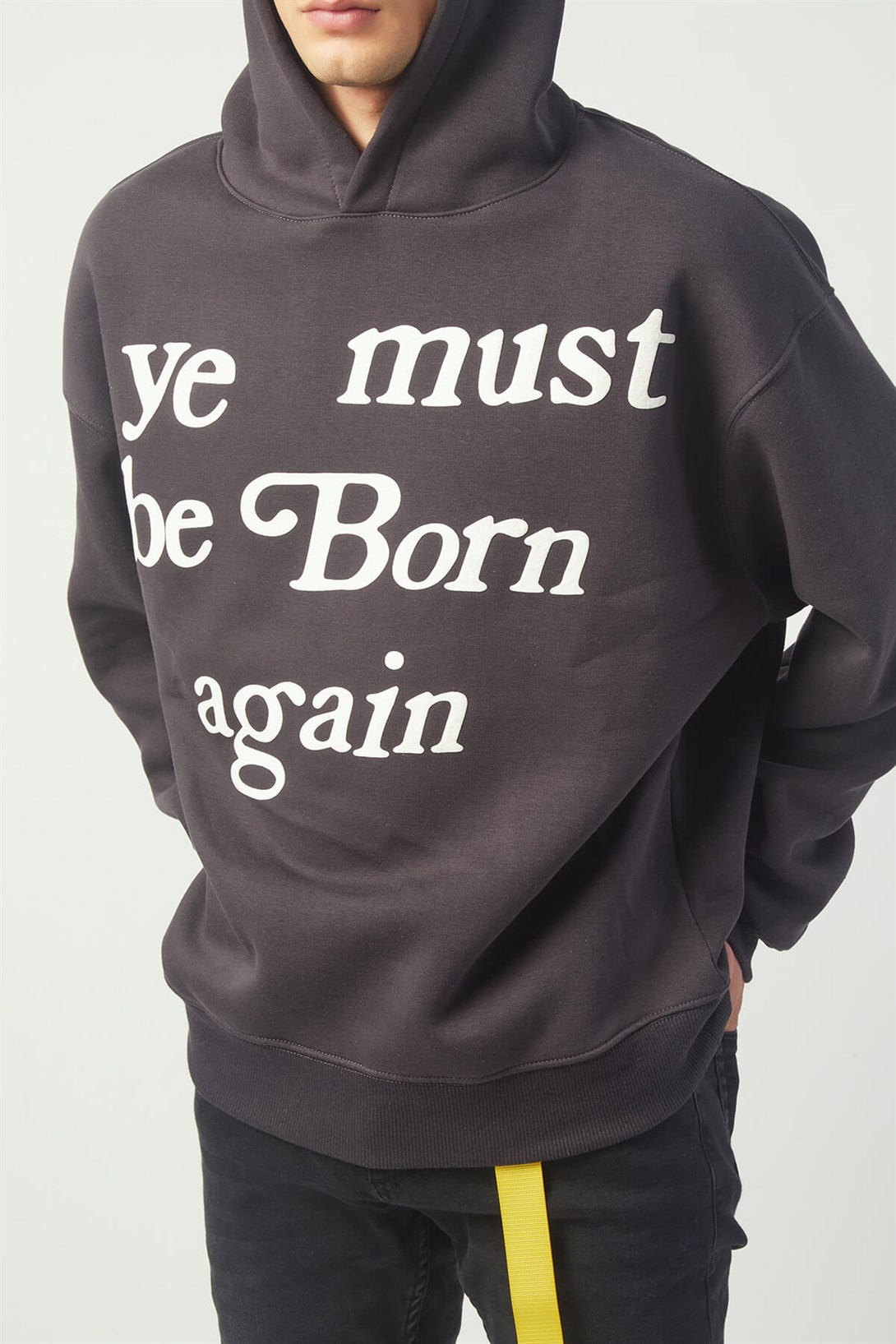 Trendiz Again Oversıze Sweatshirt Hoodie Koyugrı TR30023