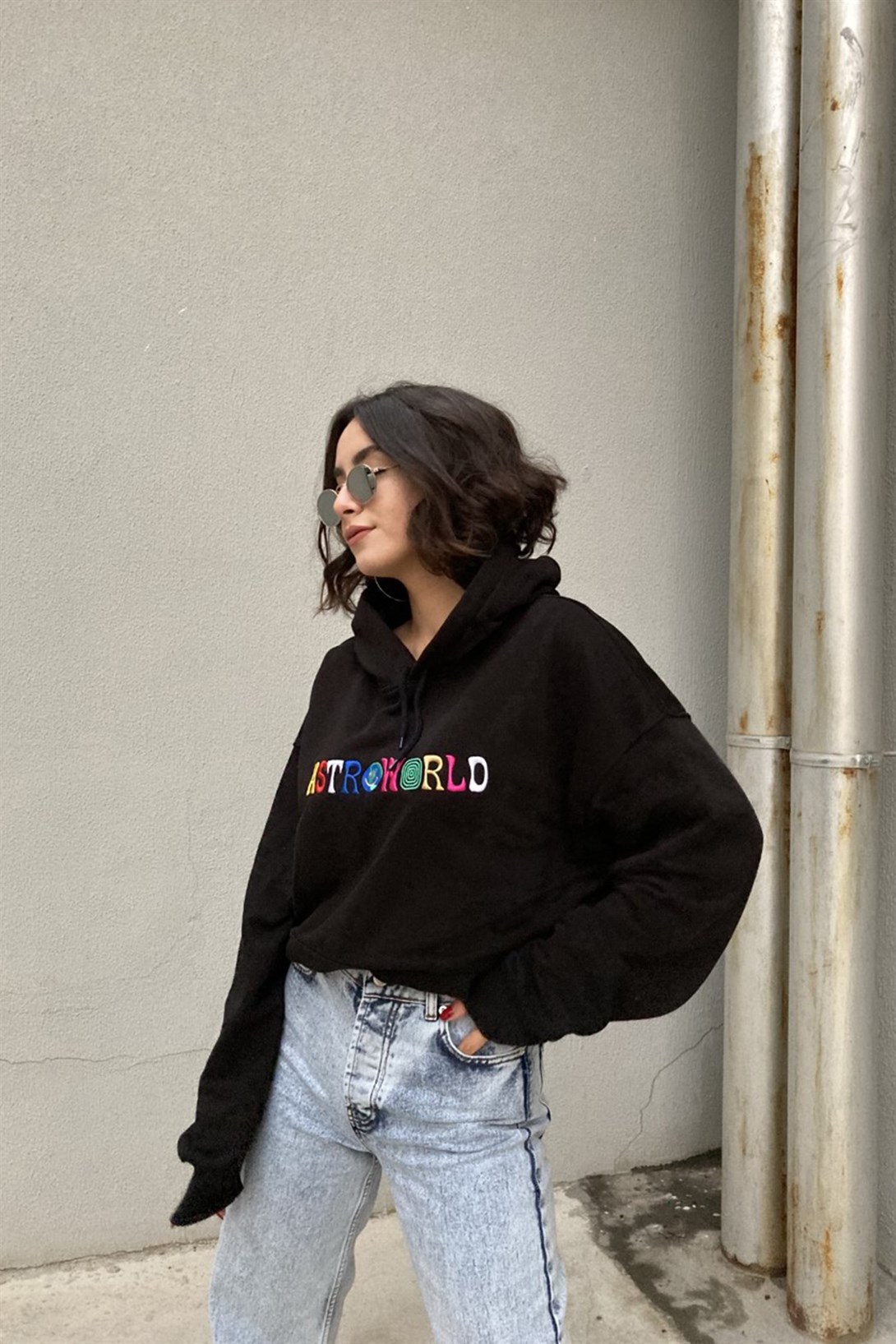 Trendiz Astra World Unisex Hoodie Siyah 111200