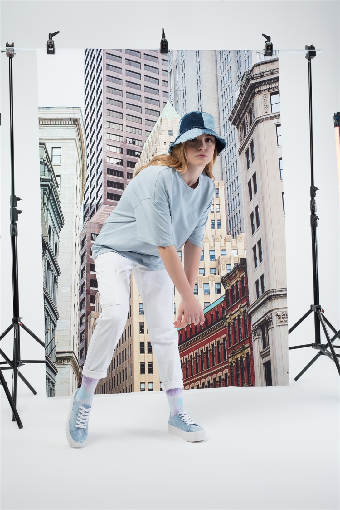 Trendiz Basic Kadın Tshirt Acık Mavi