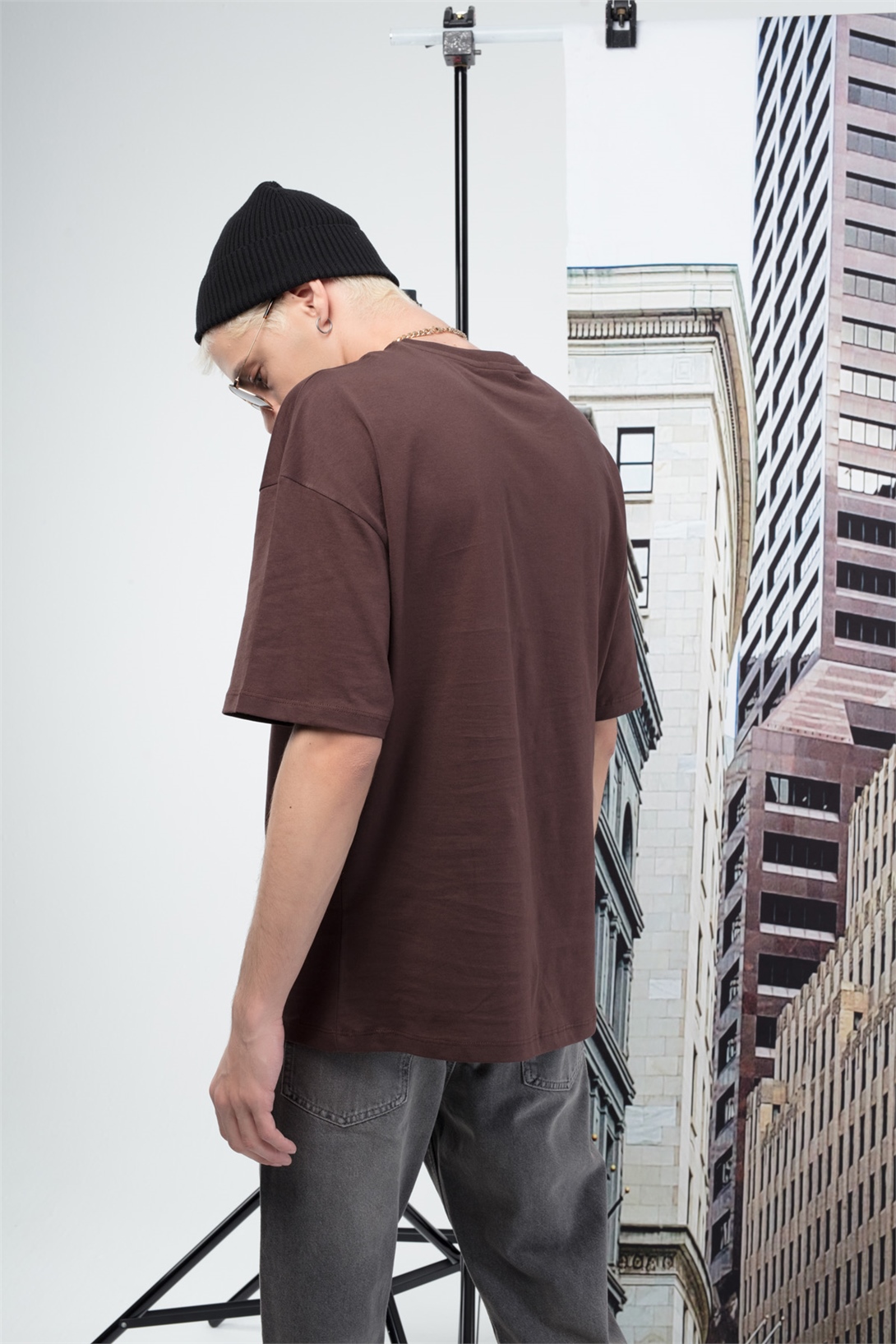 Trendiz Basic Erkek Tshirt Kahverengi