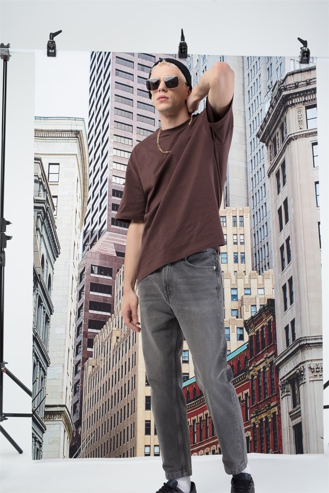 Trendiz Basic Erkek Tshirt Kahverengi