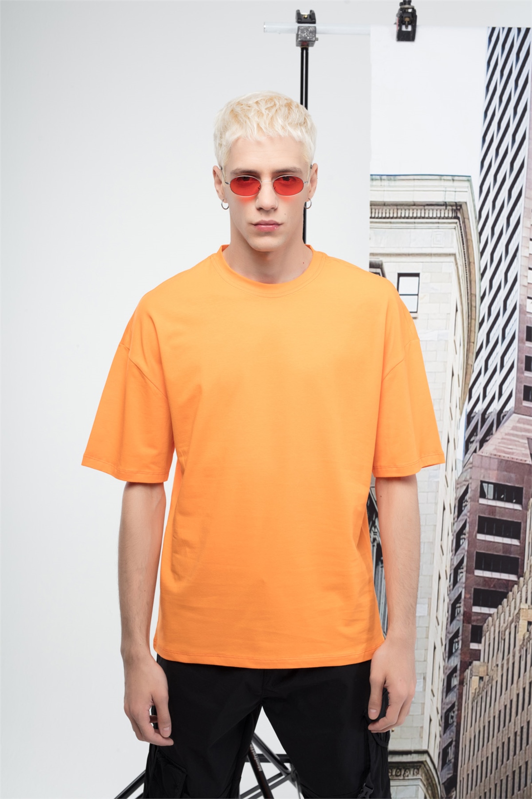 Trendiz Basic Erkek Tshirt Turuncu