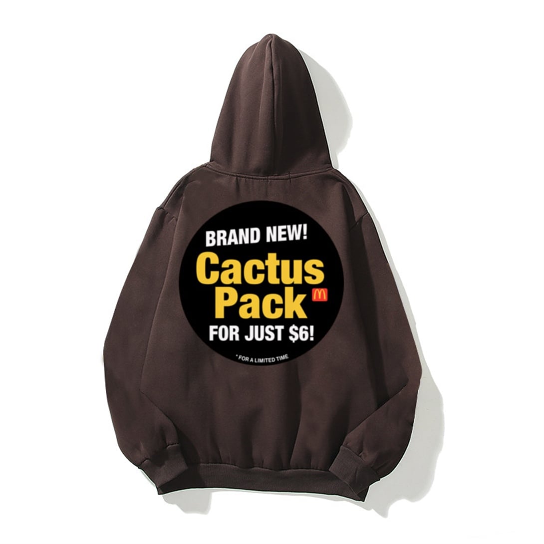 Trendiz Cactüs Pack Kahverengi Unisex Sweatshirt Hoodie