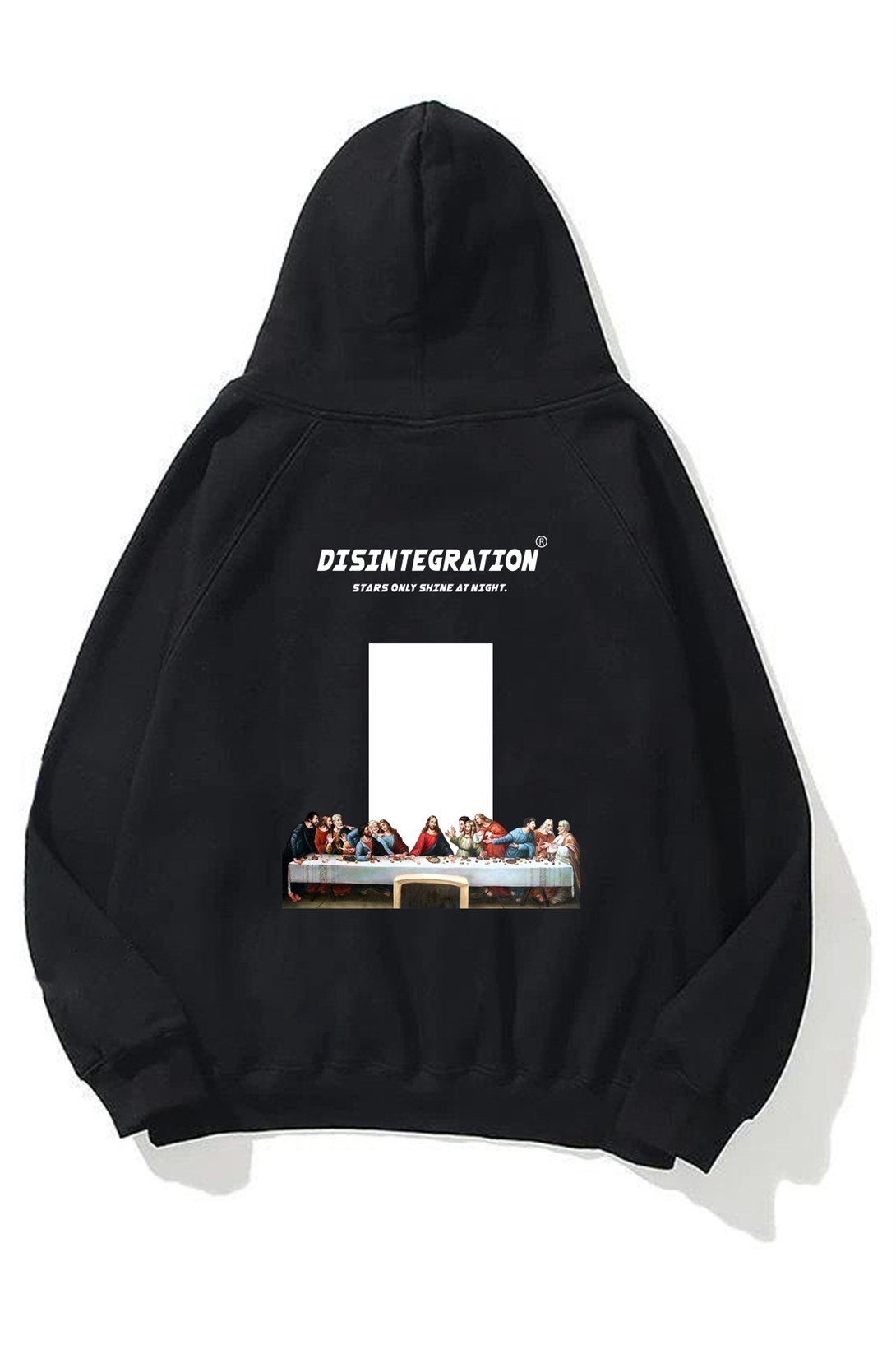 Trendiz Disintegration Unisex Siyah Sweatshirt Hoodie