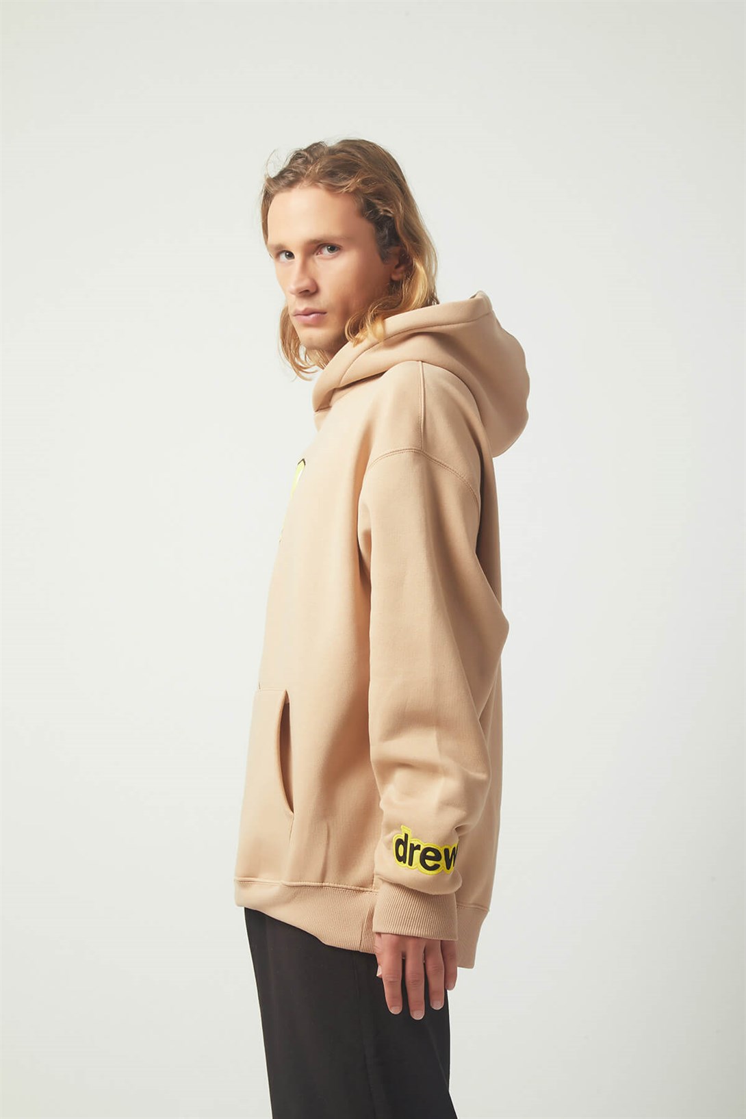 Trendiz Drew Balon Oversıze Sweatshirt Hoodie Krem TR30012