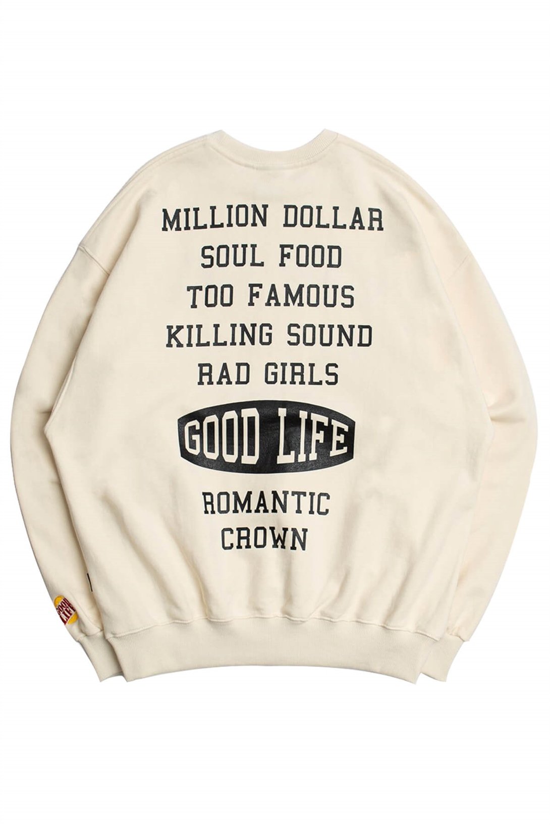 Trendiz Unisex Ekru BTS Good Life Sweatshirt Hoodie
