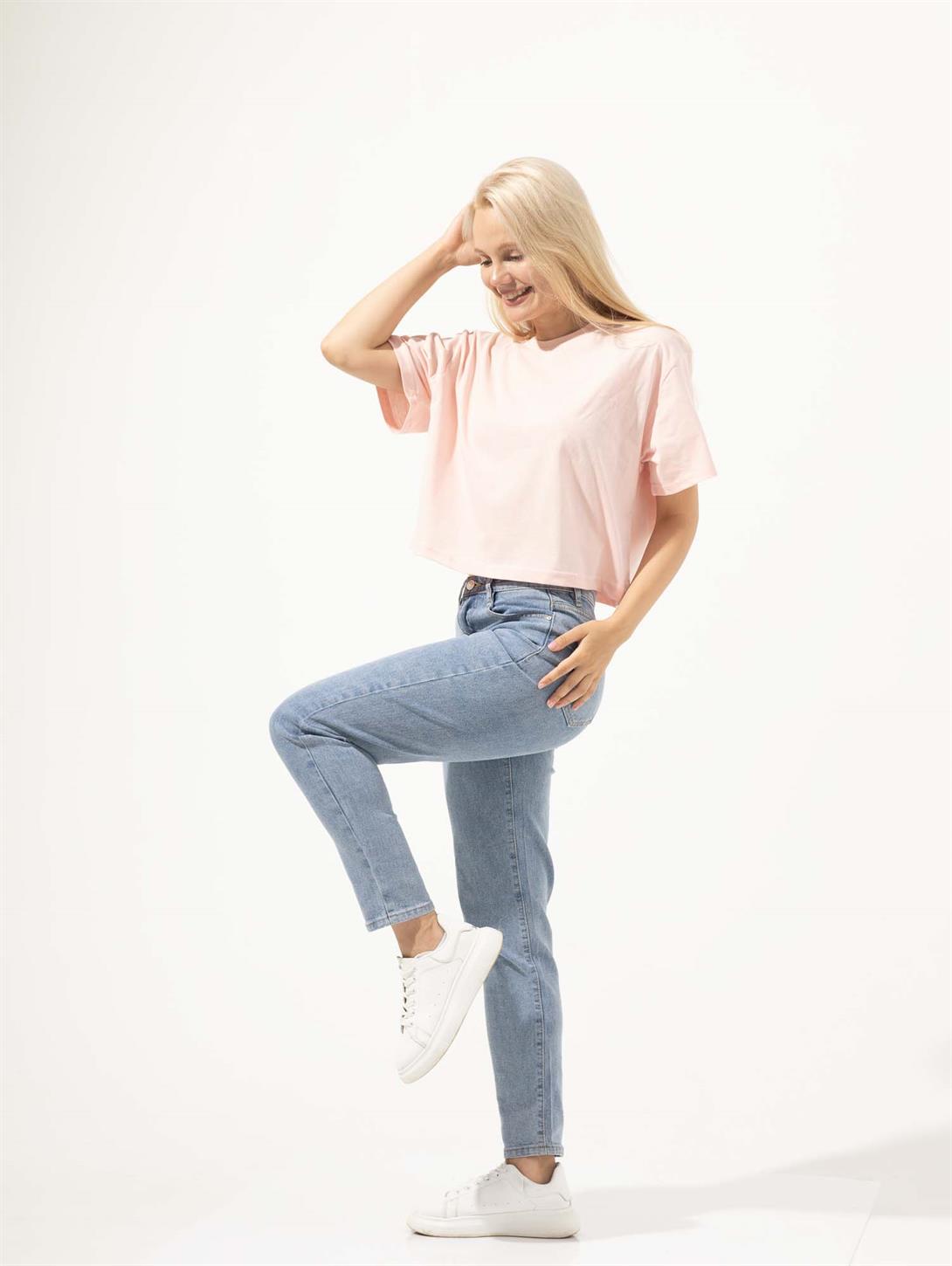 Trendiz Kadın Crop Tshirt Pembe