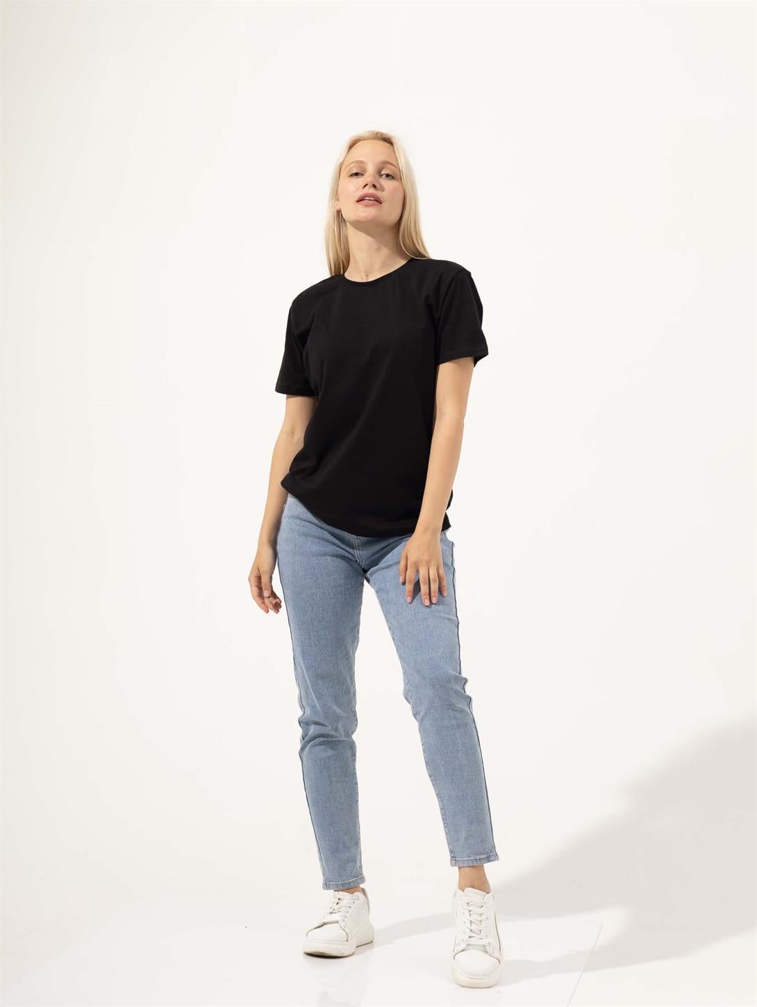 Trendiz Kadın Slim Tshirt Siyah