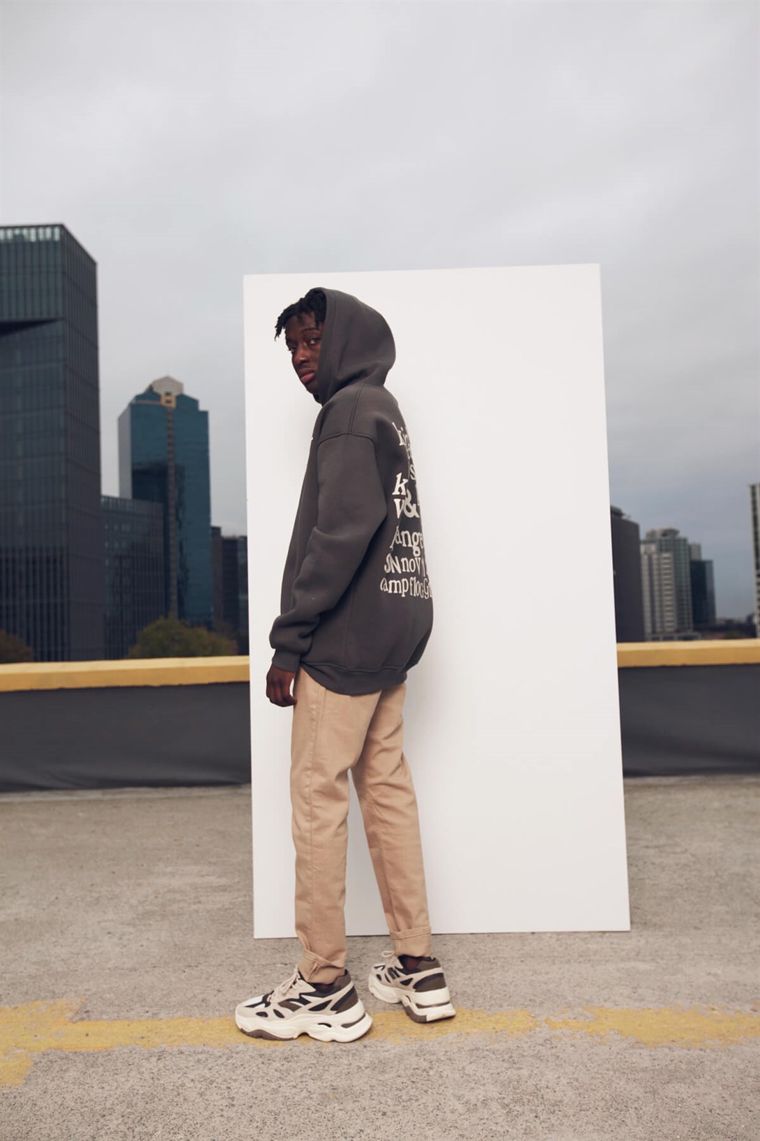 Trendiz Ksg Oversıze Sweatshirt Hoodie Koyugrı TR30022