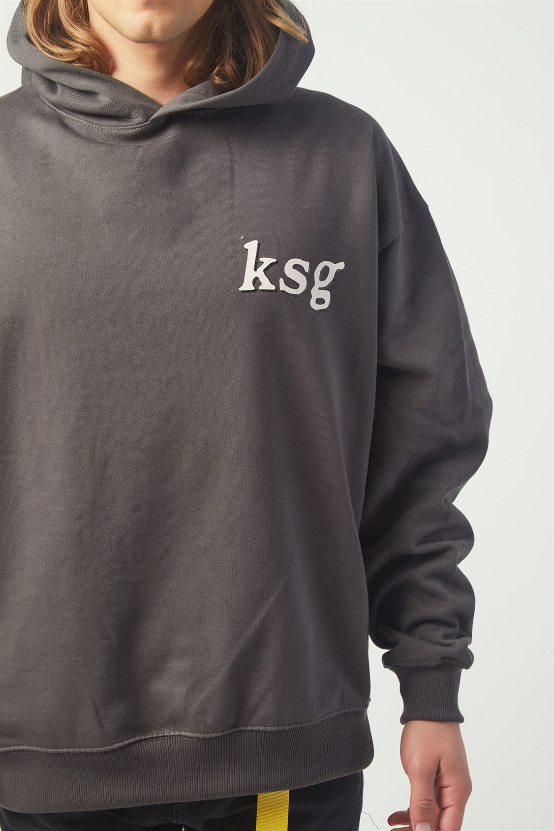 Trendiz Ksg Oversıze Sweatshirt Hoodie Koyugrı TR30022