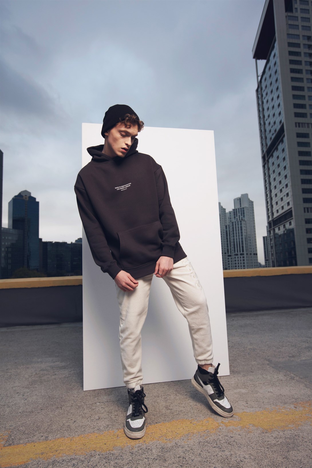 Trendiz Made İn Disintegration Antrasit Unisex Sweatshirt Hoodie