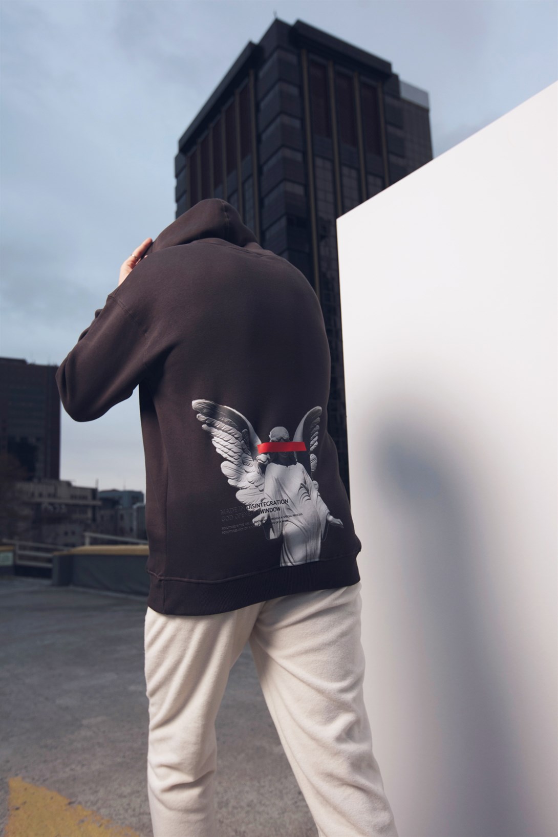 Trendiz Made İn Disintegration Antrasit Unisex Sweatshirt Hoodie