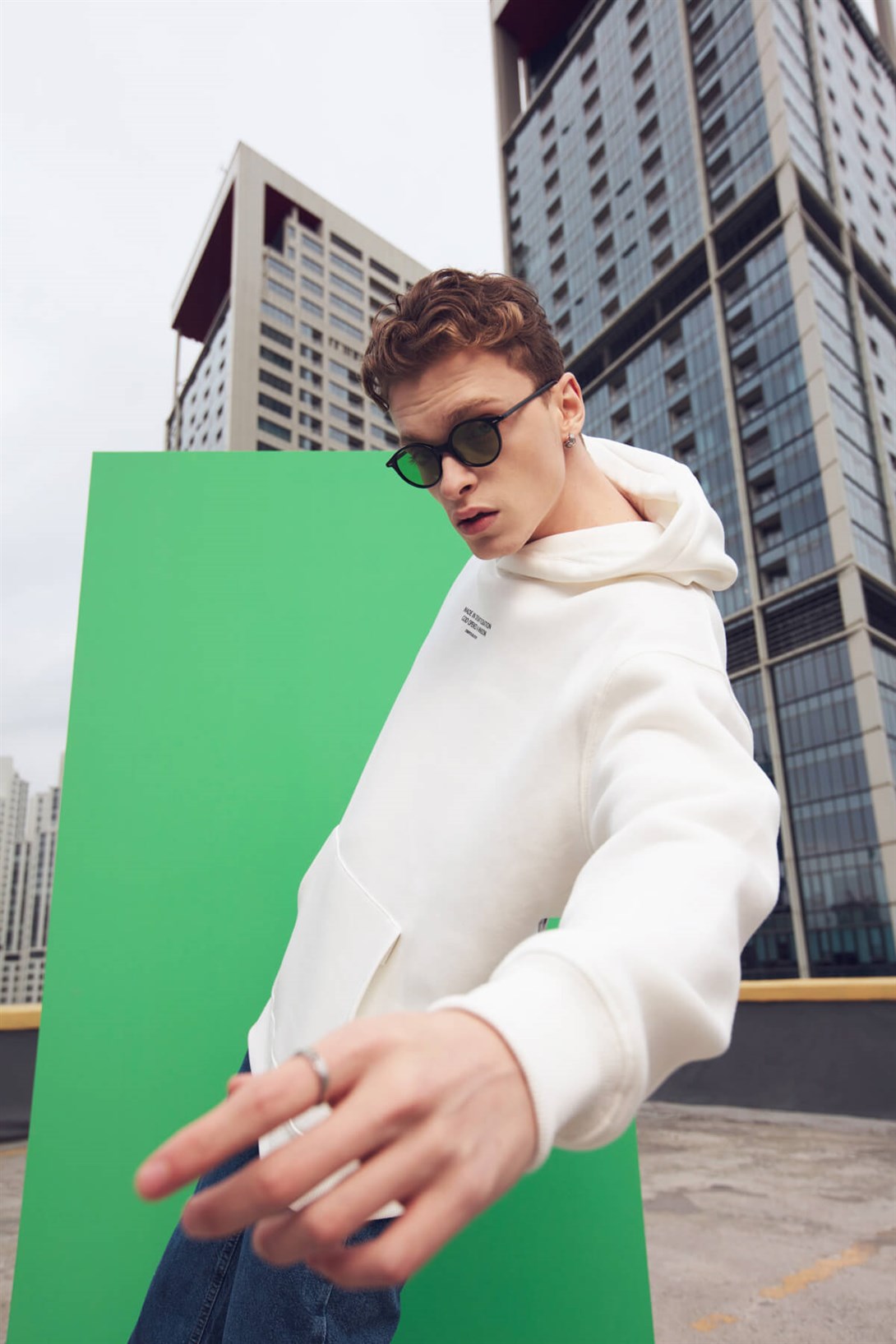 Trendiz Made in Disintegration Beyaz Unisex Sweatshirt Hoodie