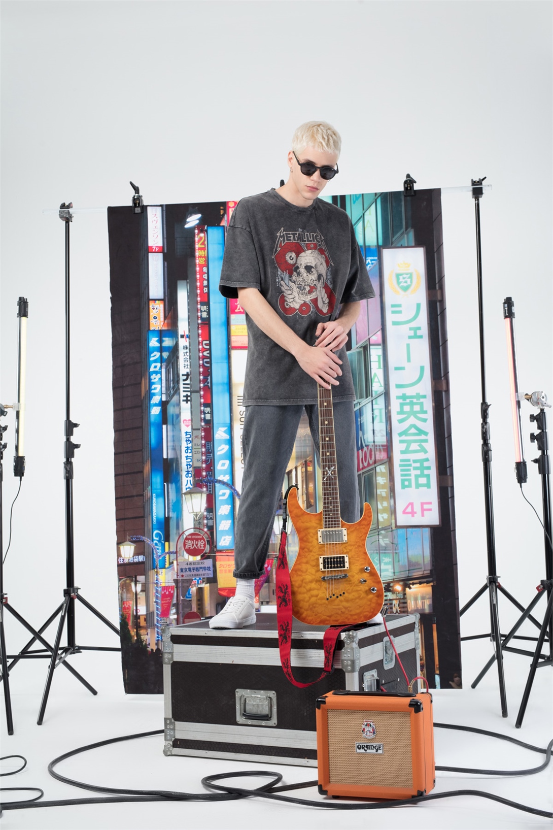 Trendiz Erkek Metallica Tshirt Antrasit