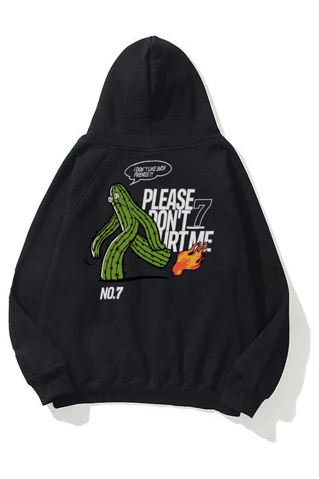 Trendiz Please Dont Hurt Me Unisex Sweatshirt Hoodie Siyah