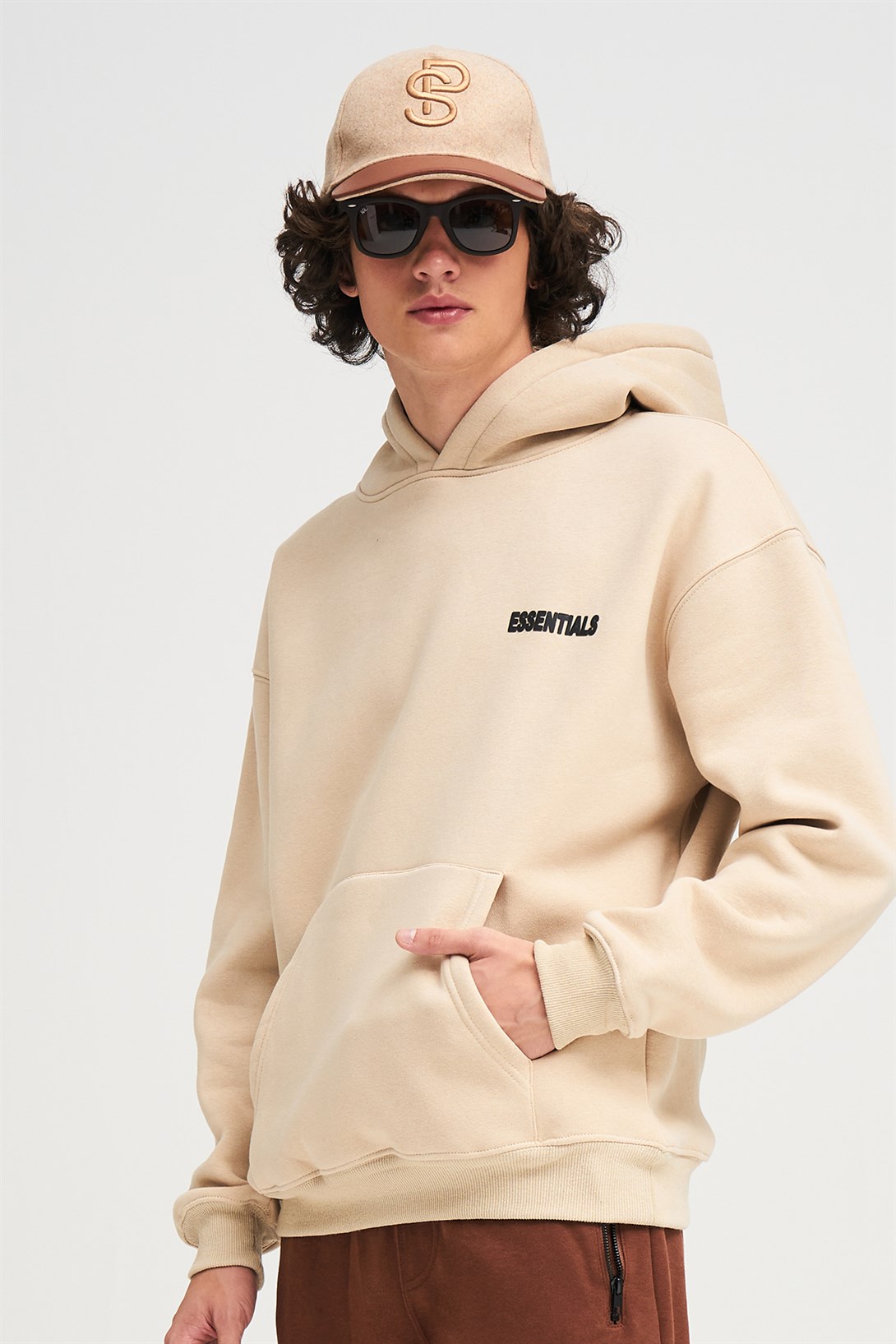 Trendiz Unisex 303 Essential Sweatshirt Hoodie Taş