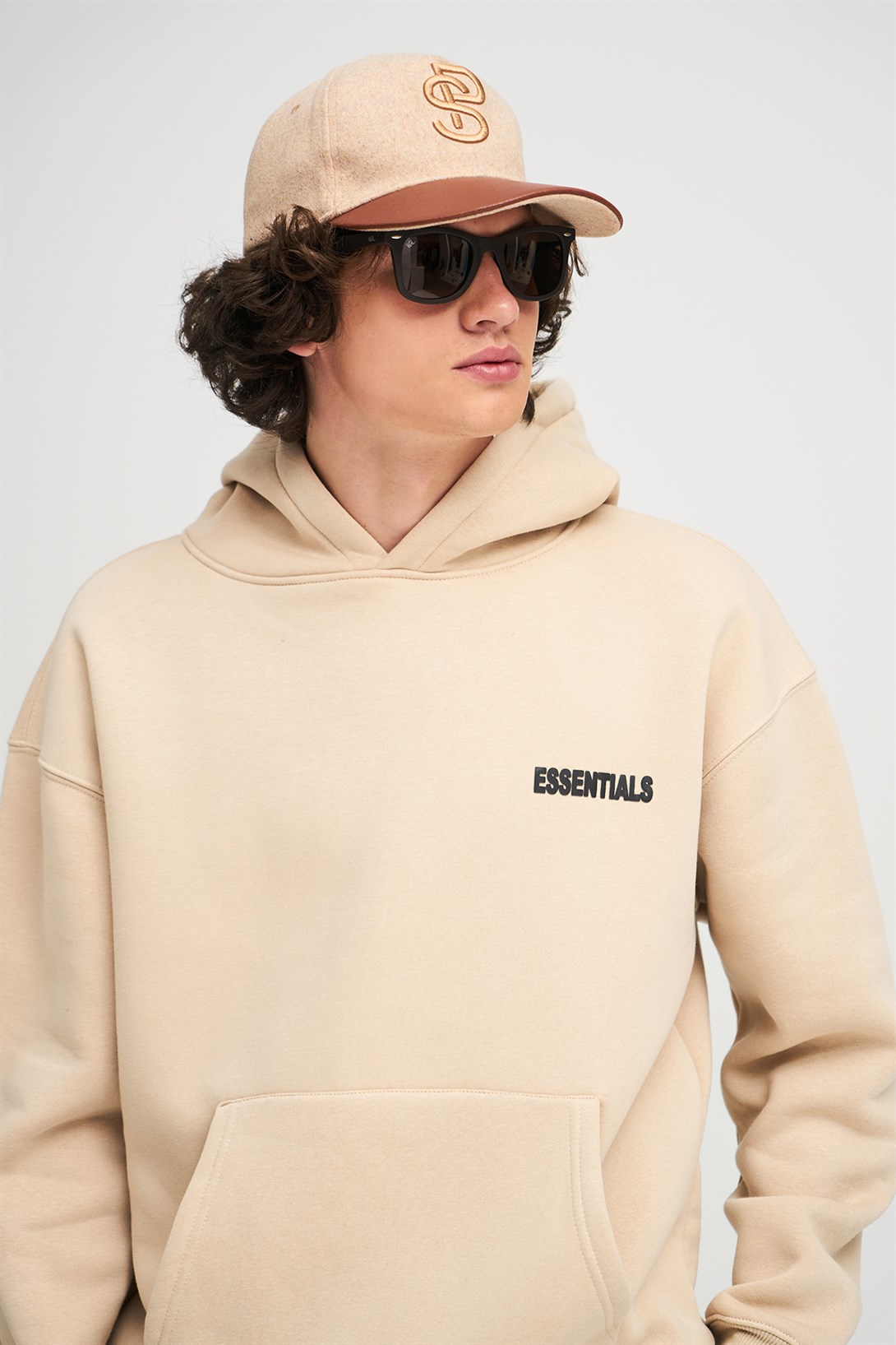 Trendiz Unisex 303 Essential Sweatshirt Hoodie Taş