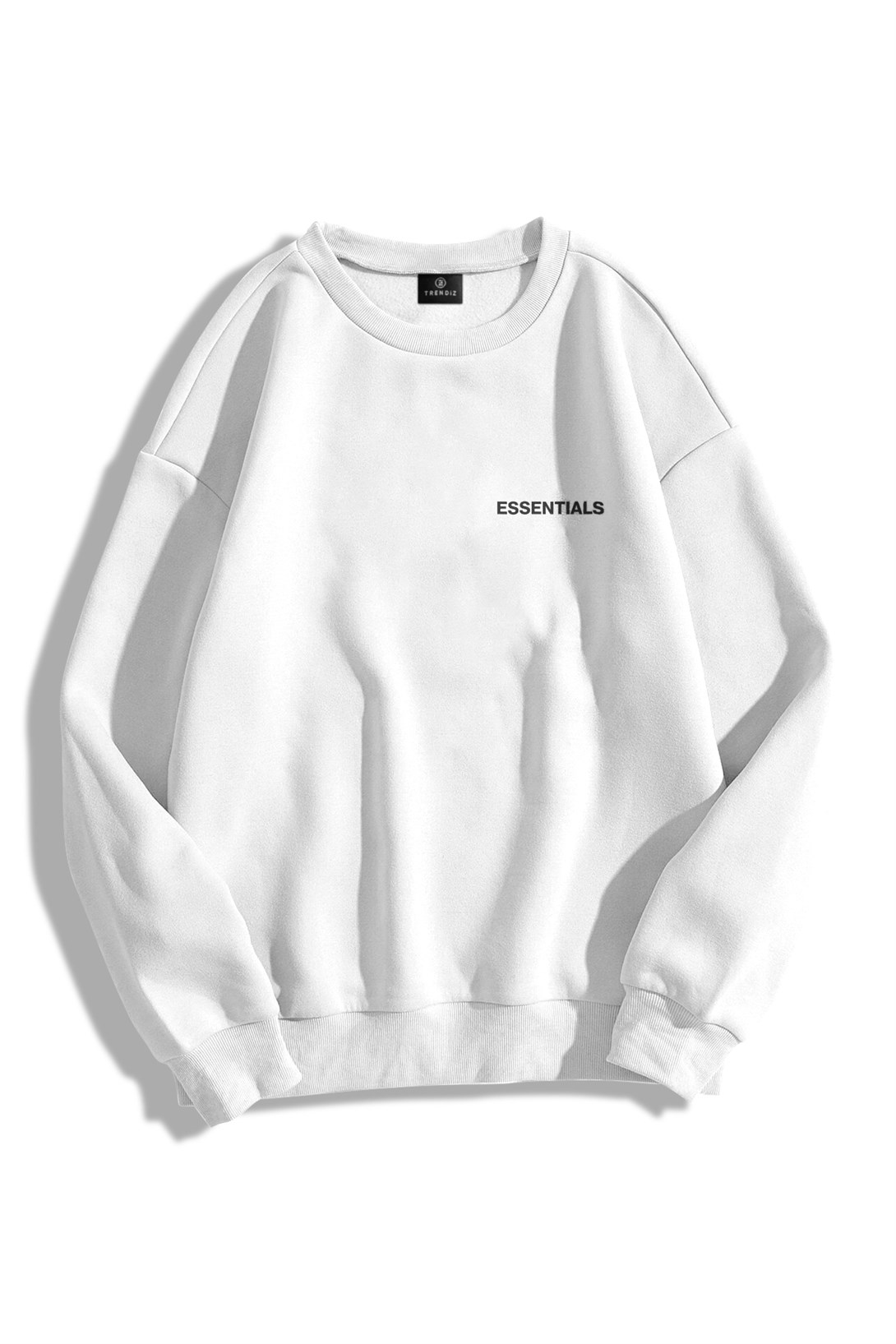 Trendiz Unisex 303 Essentials Bisiklet Yaka Sweatshirt Hoodie