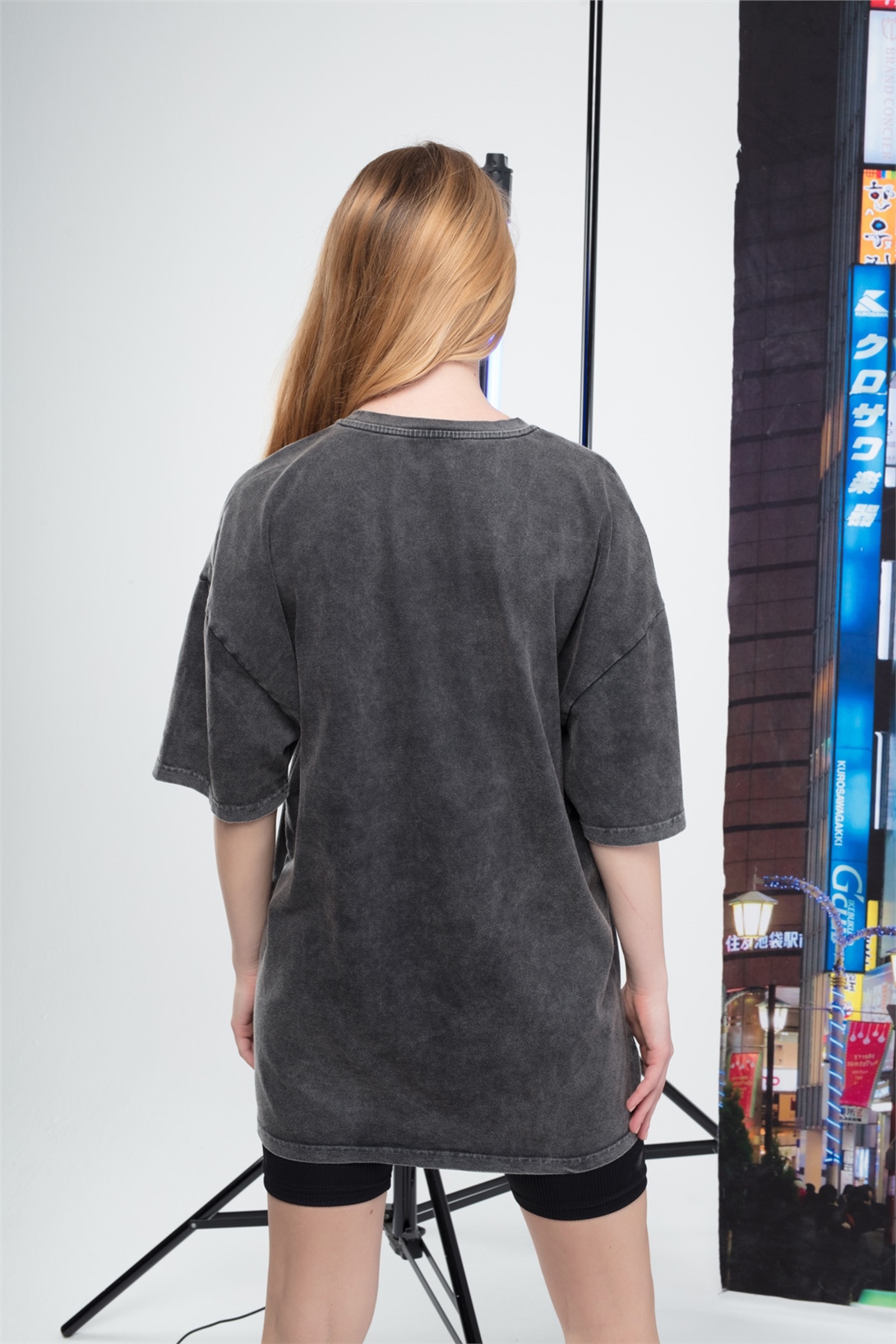 Trendiz Kadın Ac/Dc Tshirt Antrasit