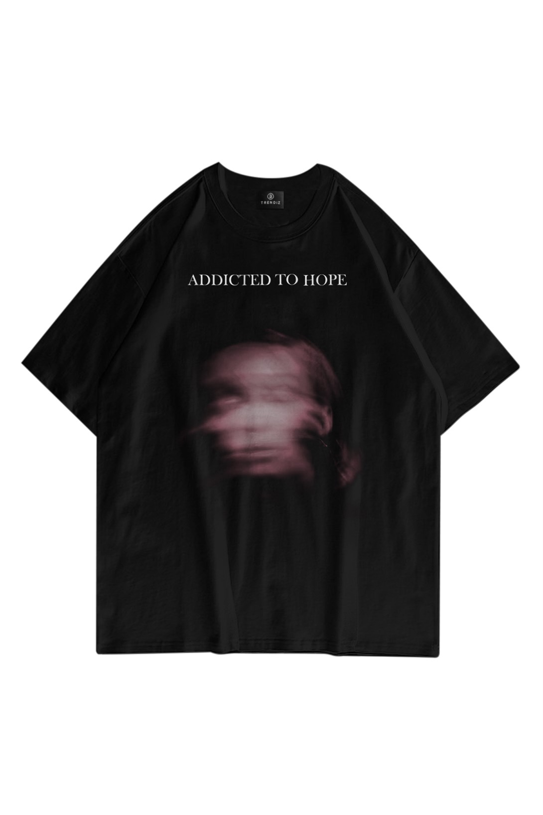 Trendiz Unisex Addicted to Hope Tshirt Siyah